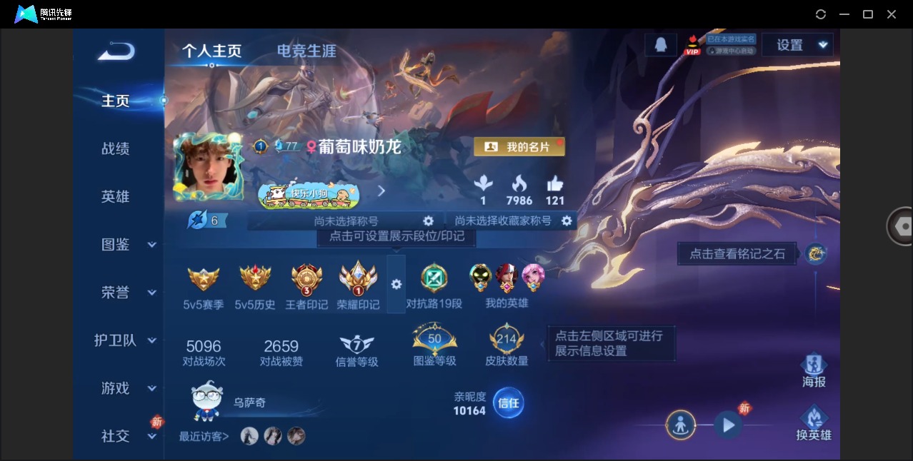 WZLX4285300王者荣耀账号详情图3