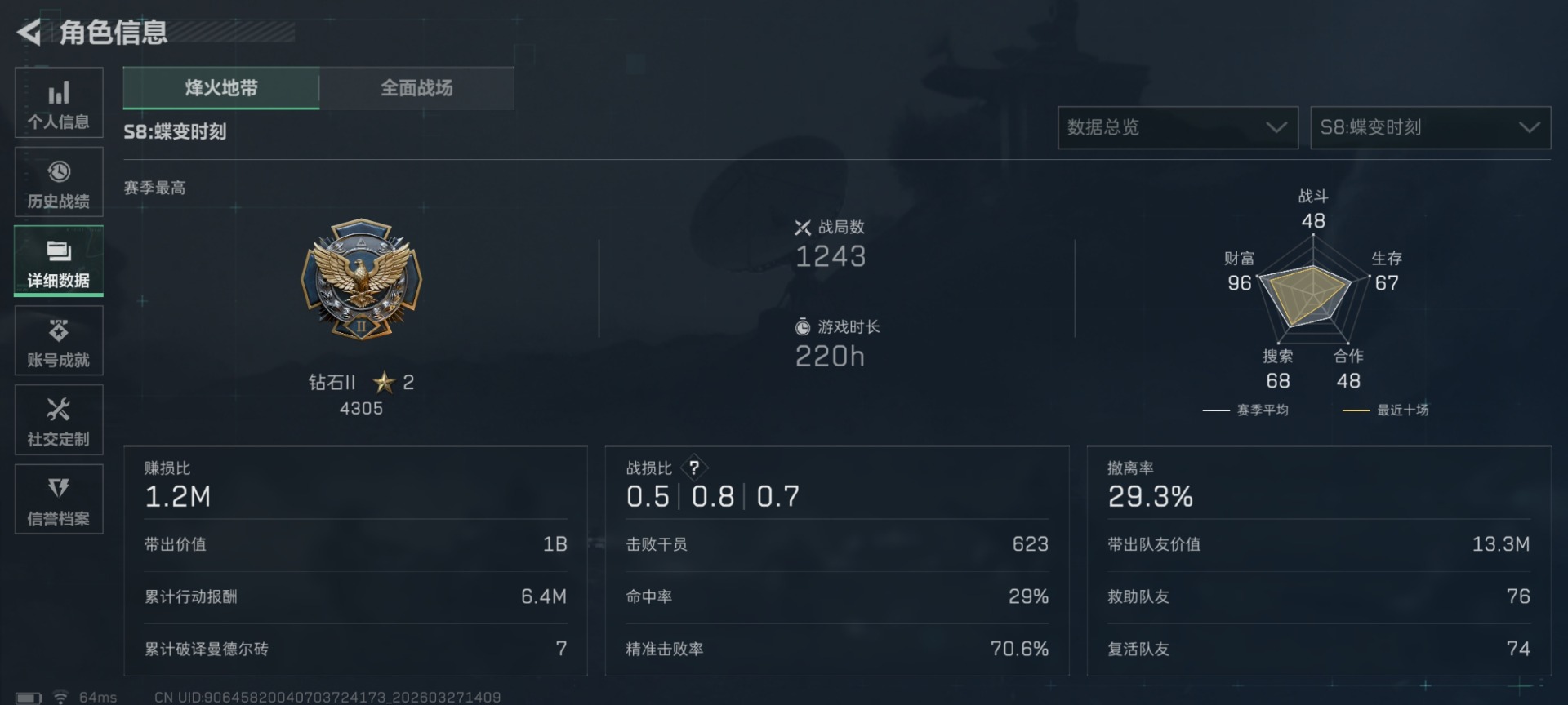 SJZQM484652三角洲行动账号详情图5