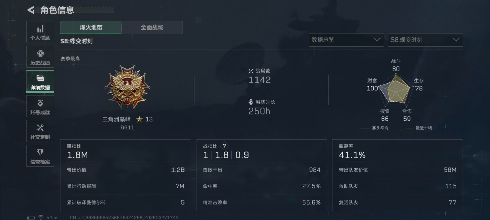 SJZQM491088三角洲行动账号详情图24