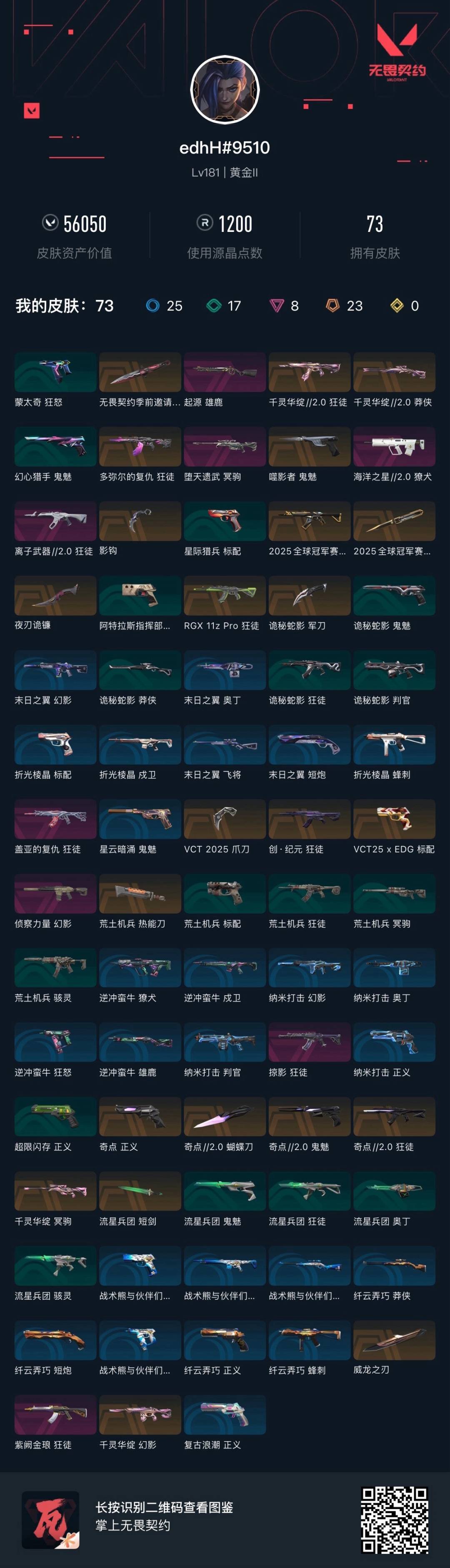 WWQLX428835无畏契约账号详情图7