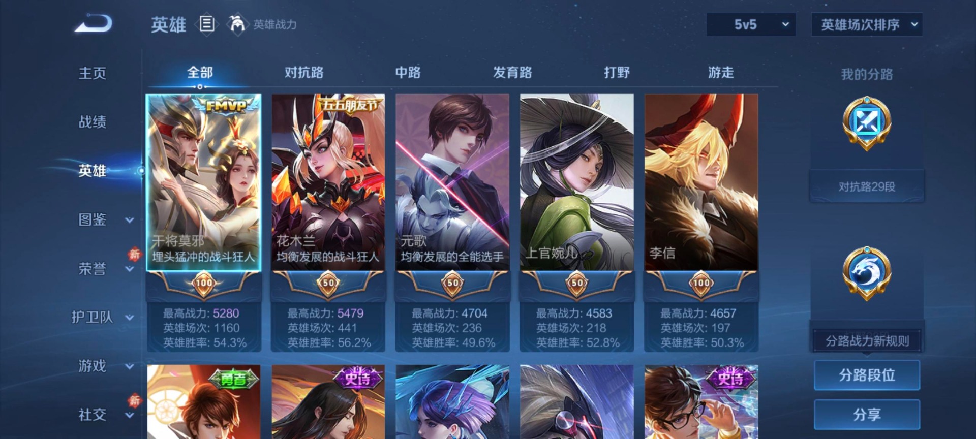 WZLX4287143王者荣耀账号详情图2