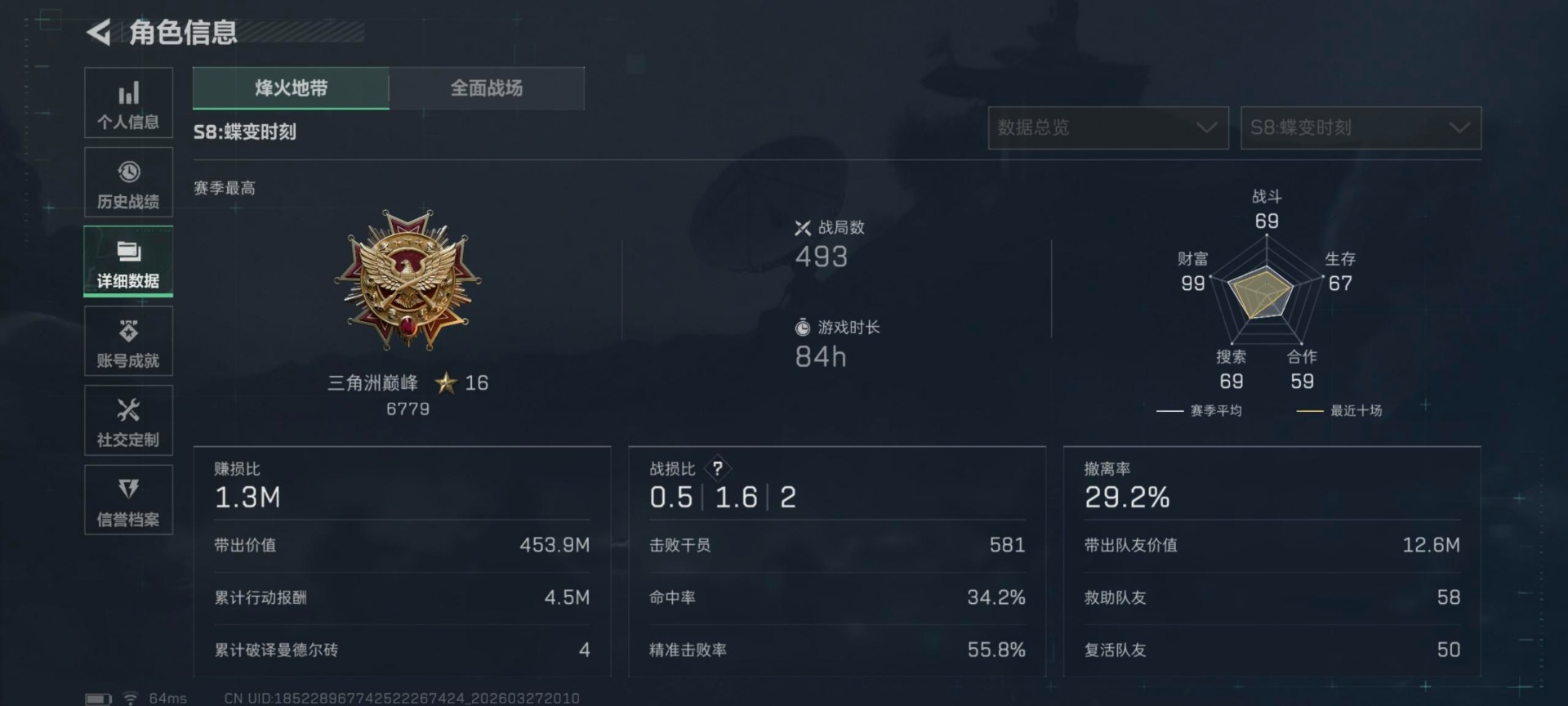 SJZQM484865三角洲行动账号详情图8