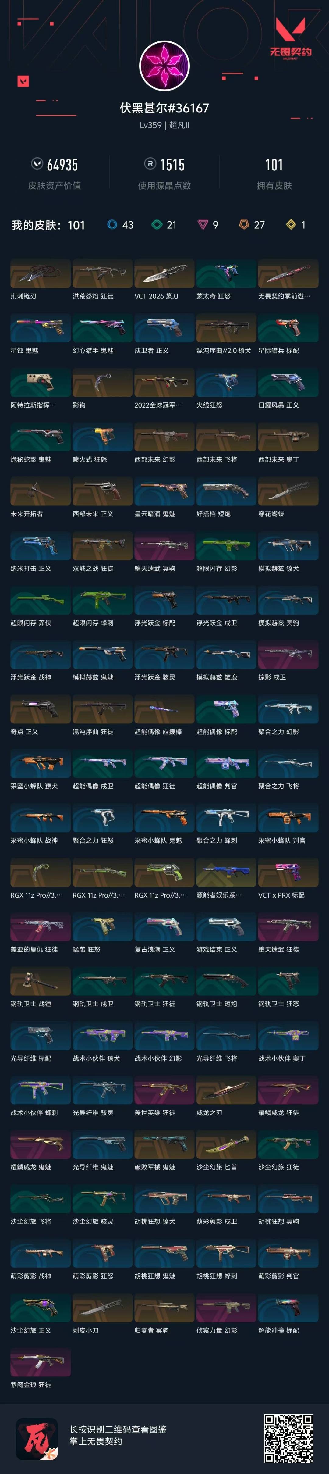 WWQLX426382无畏契约账号详情图8