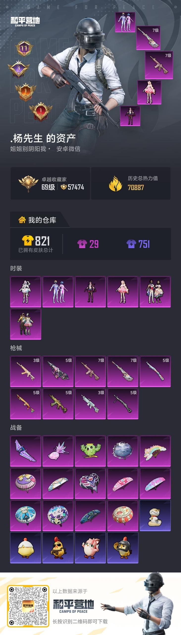 HPLX4163309和平精英账号详情图6 HPLX4163309和平精英账号详情图6