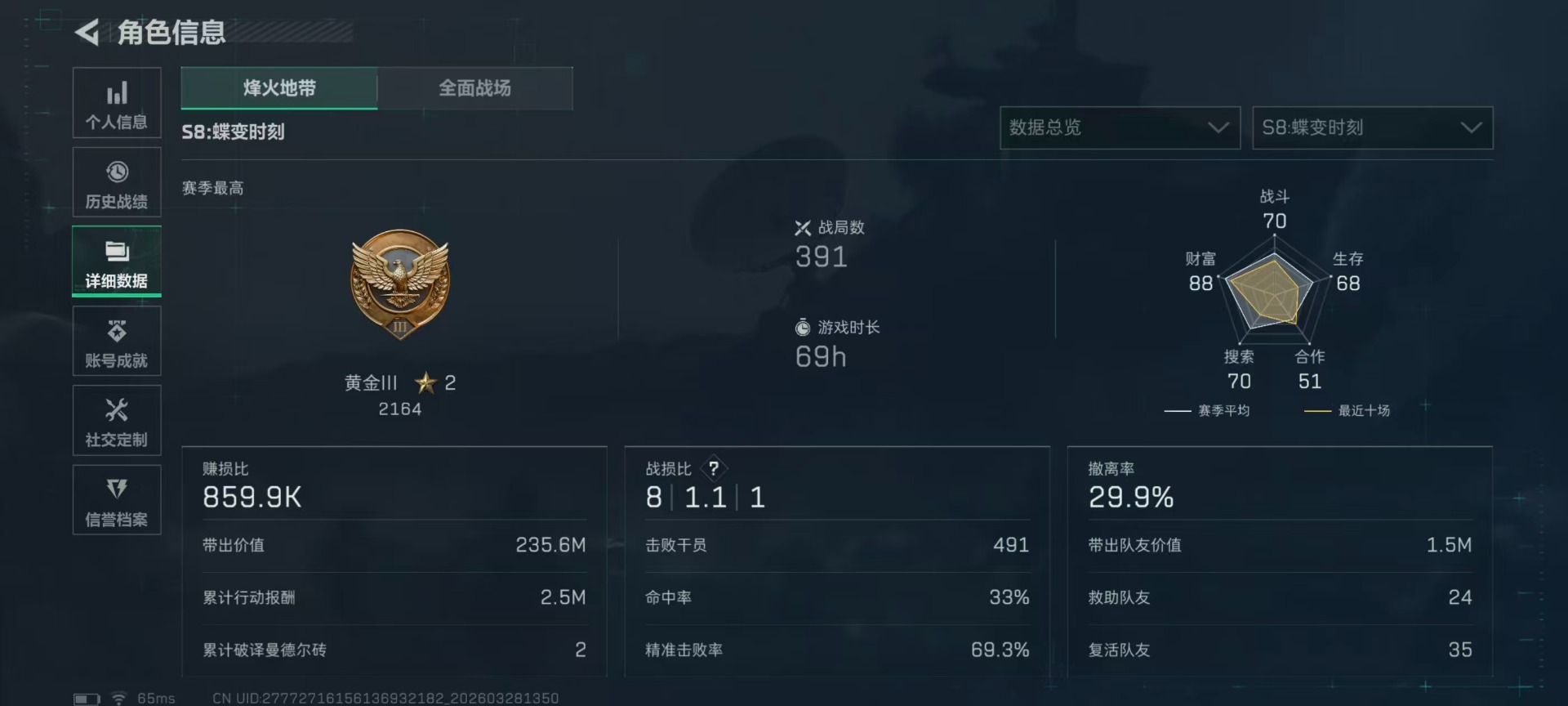 SJZQM492485三角洲行动账号详情图22