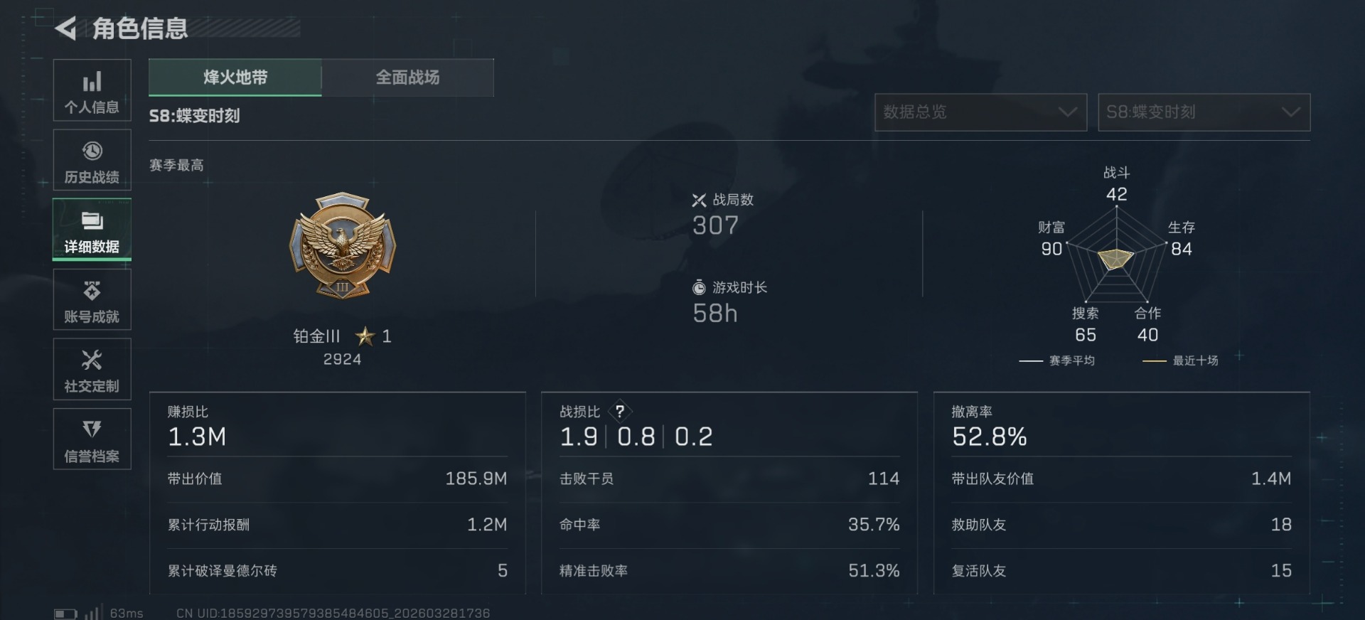 SJZQM485829三角洲行动账号详情图3