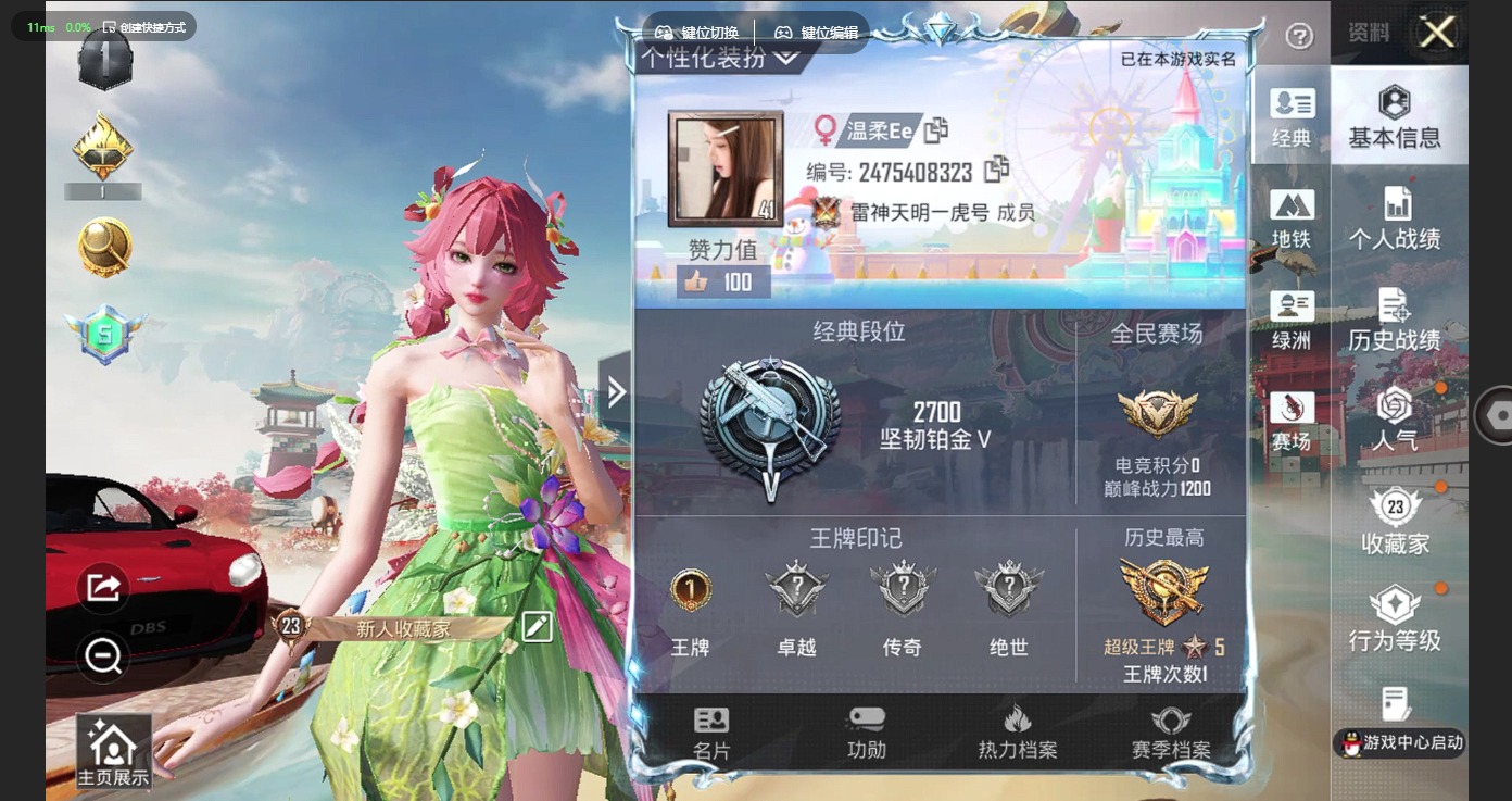 HPLX4154637和平精英账号详情图3