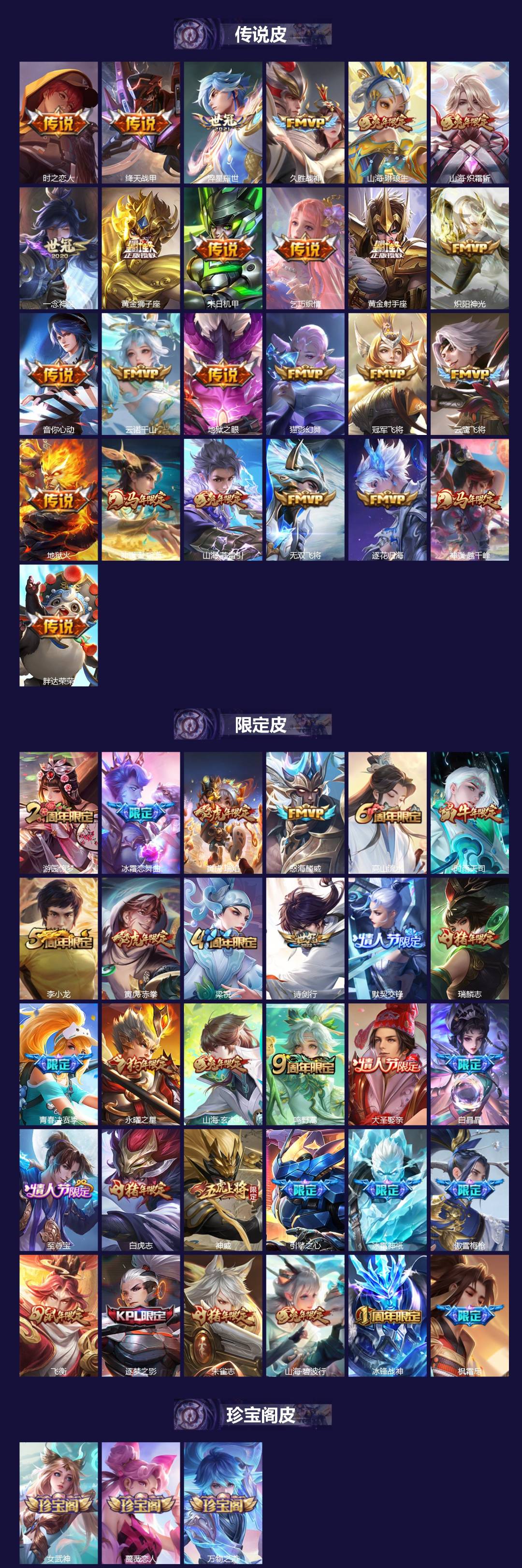 WZQM4276535王者荣耀账号详情图3