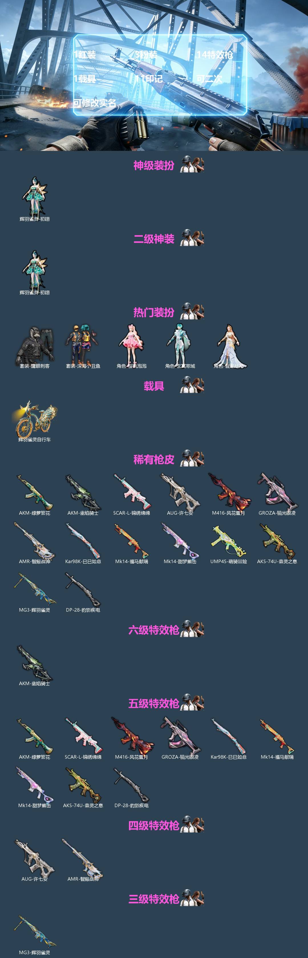 HPQM4155378和平精英账号详情图3