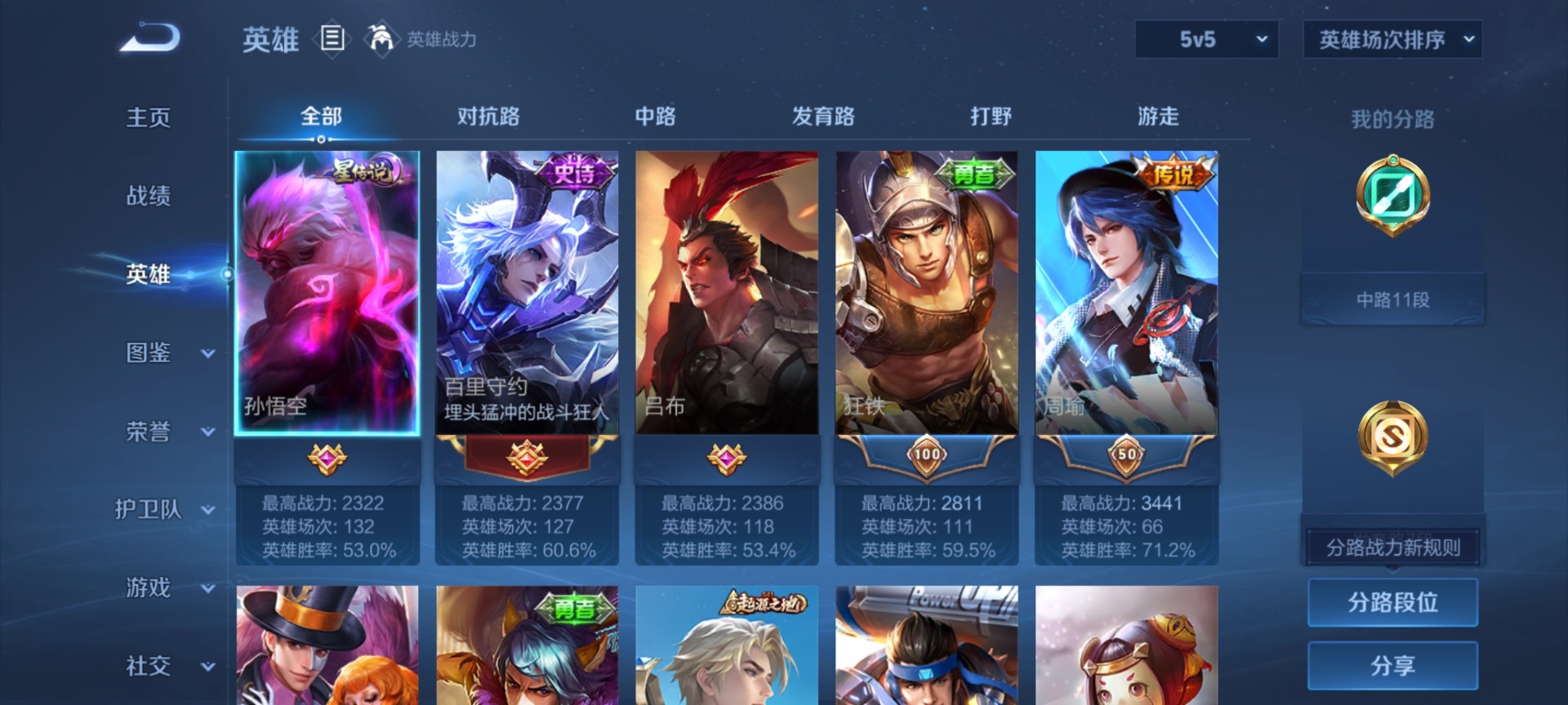 WZLX4276690王者荣耀账号详情图3