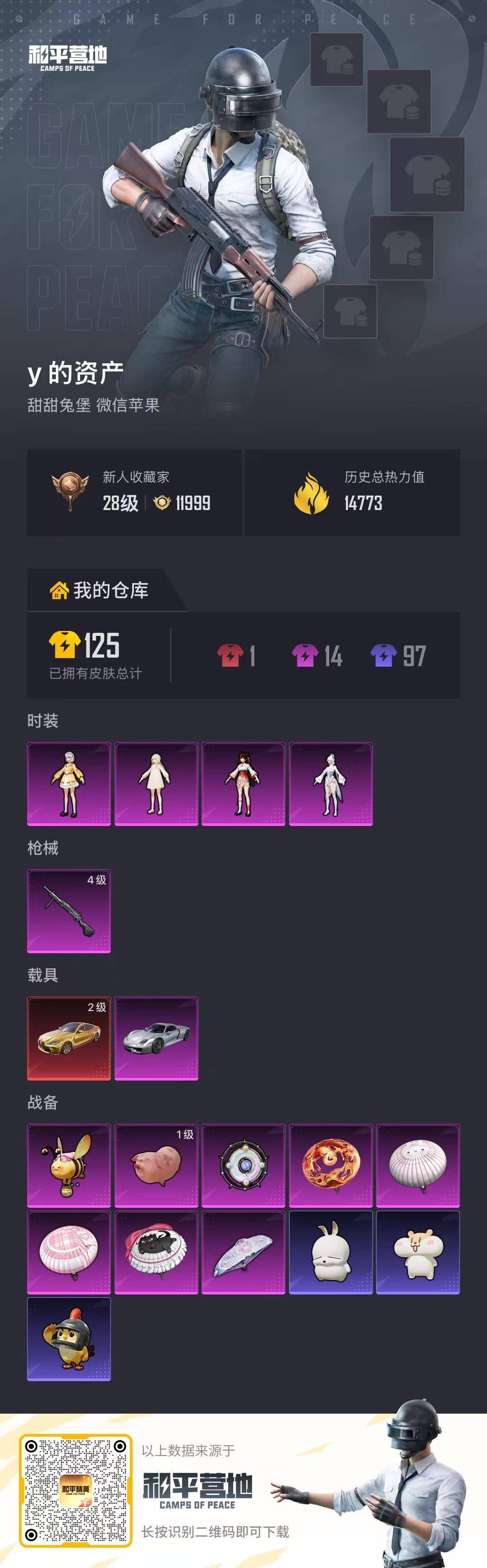 HPQM4166785和平精英账号详情图18 HPQM4166785和平精英账号详情图18