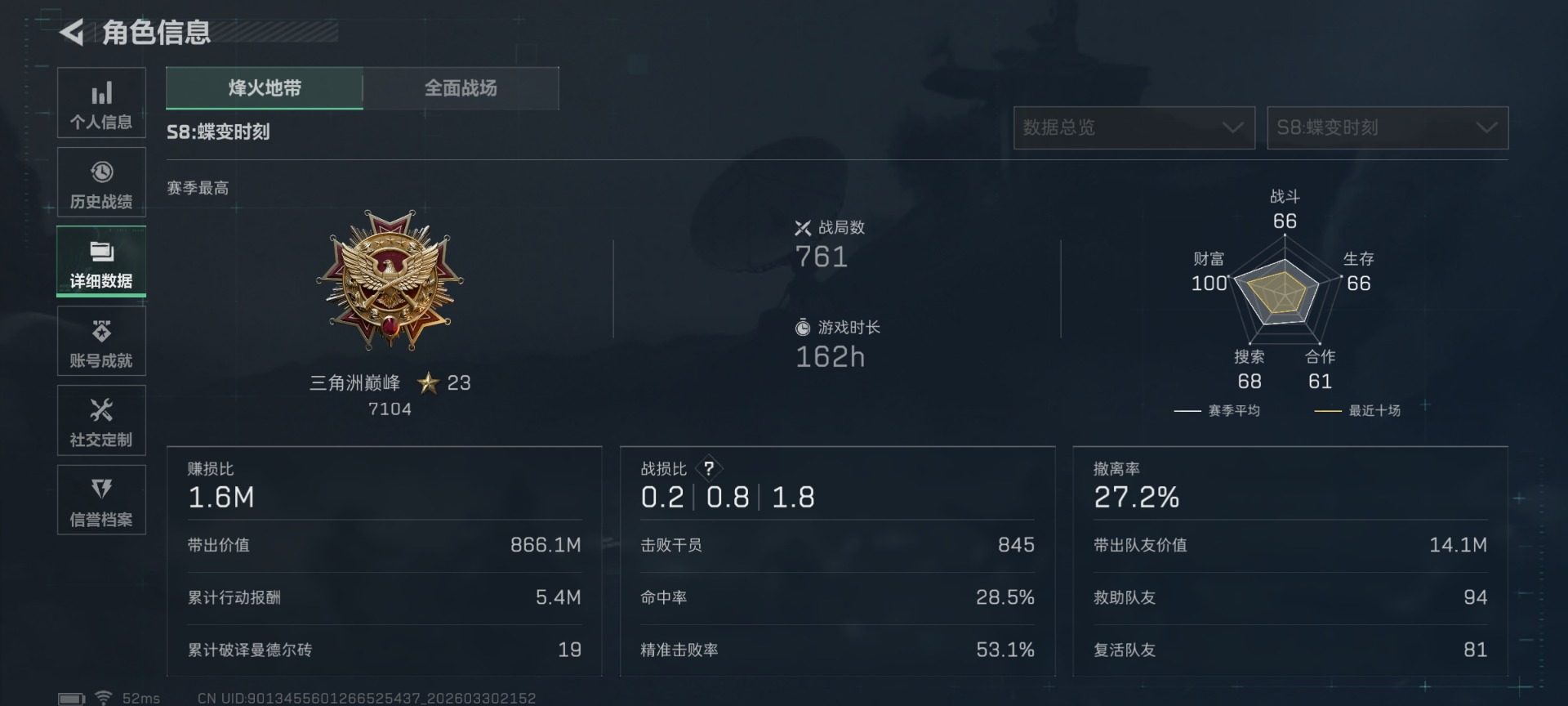 SJZQM492452三角洲行动账号详情图5