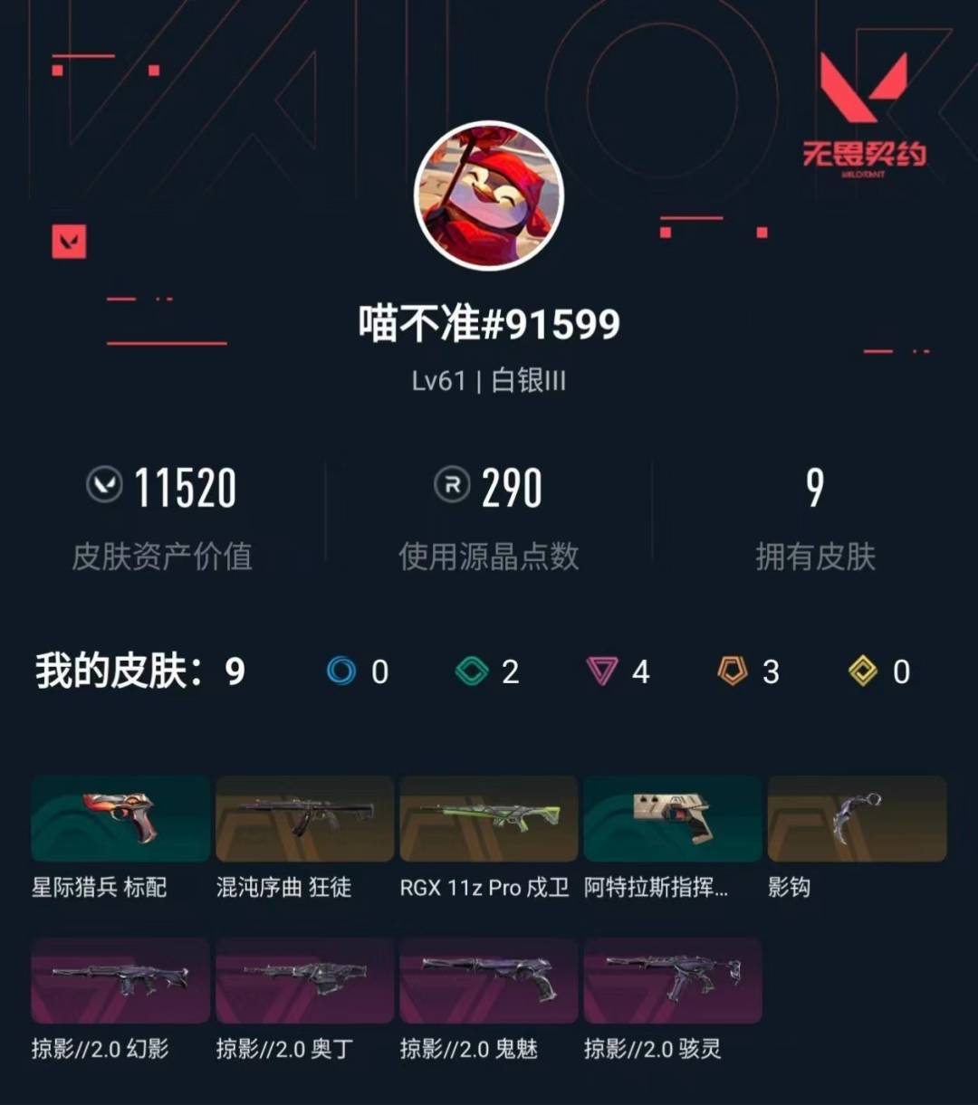 WWQQM429951无畏契约账号详情图5 WWQQM429951无畏契约账号详情图5