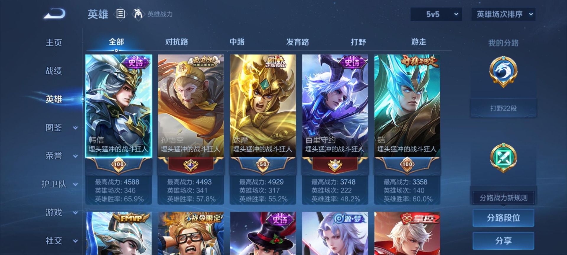 WZQM4284536王者荣耀账号详情图4