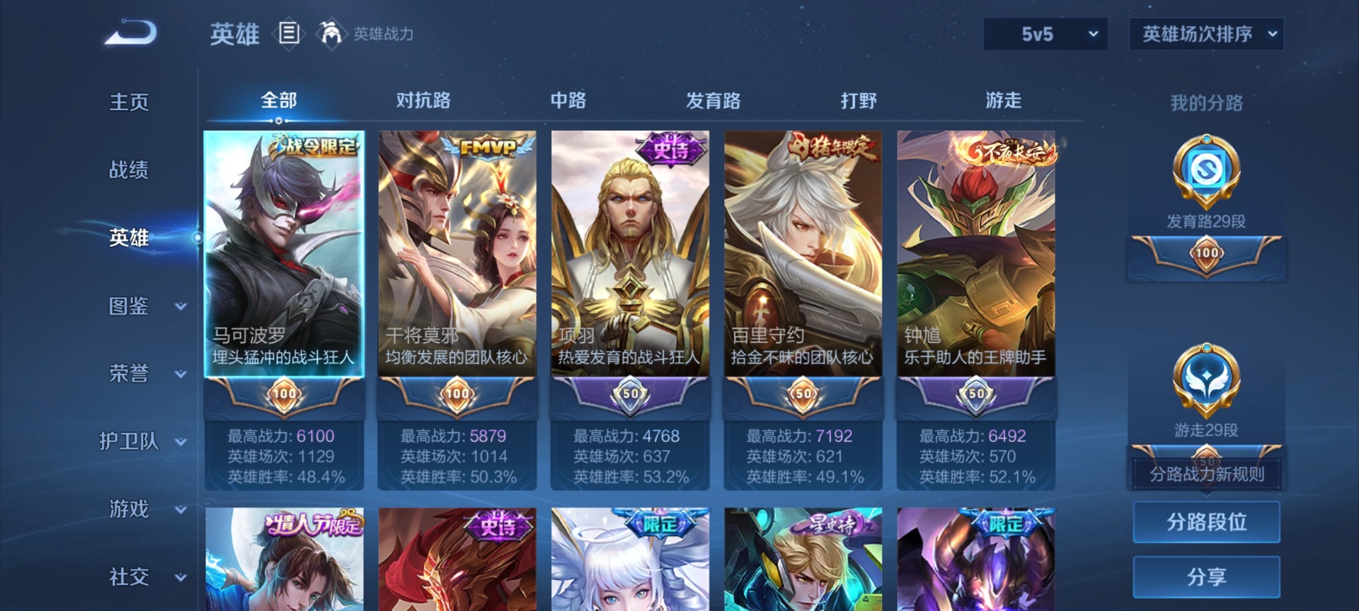 WZQM4297695王者荣耀账号详情图5