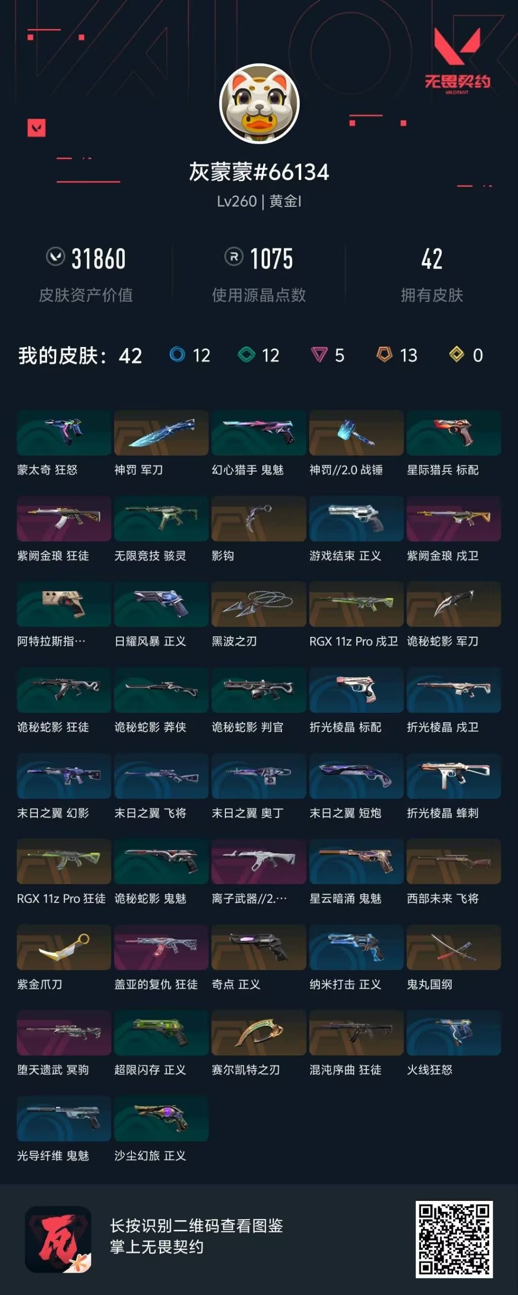 WWQLX427713无畏契约账号详情图6