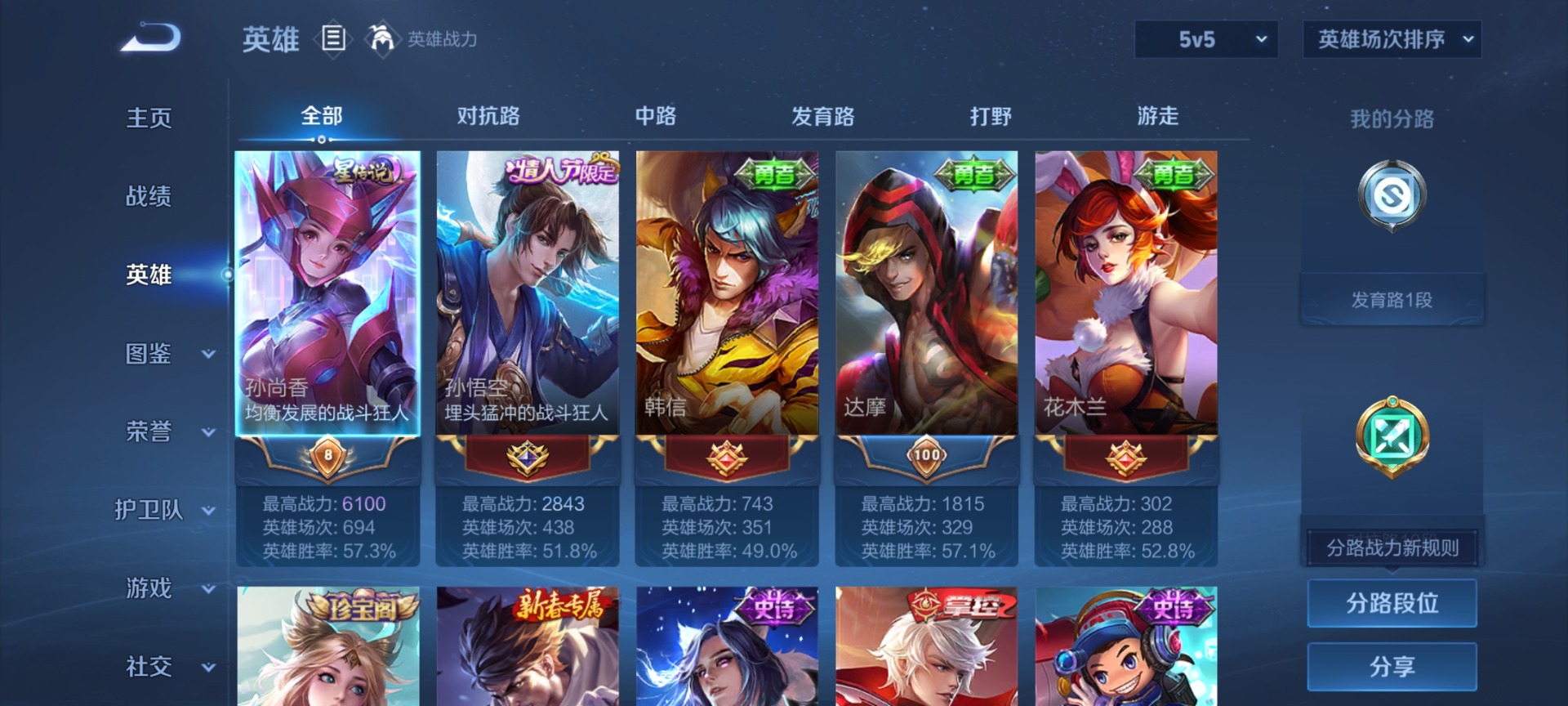 WZLX4282545王者荣耀账号详情图3