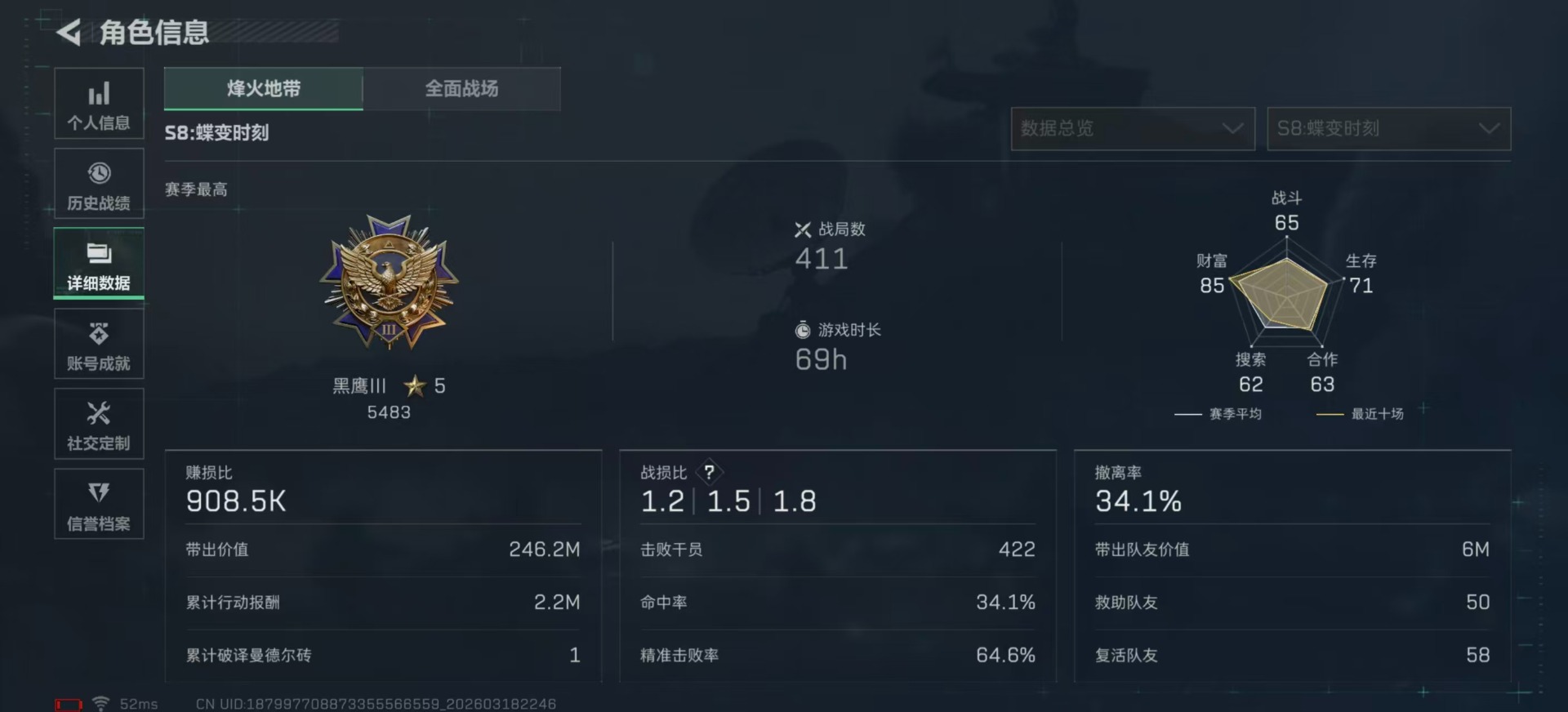 SJZQM494298三角洲行动账号详情图5