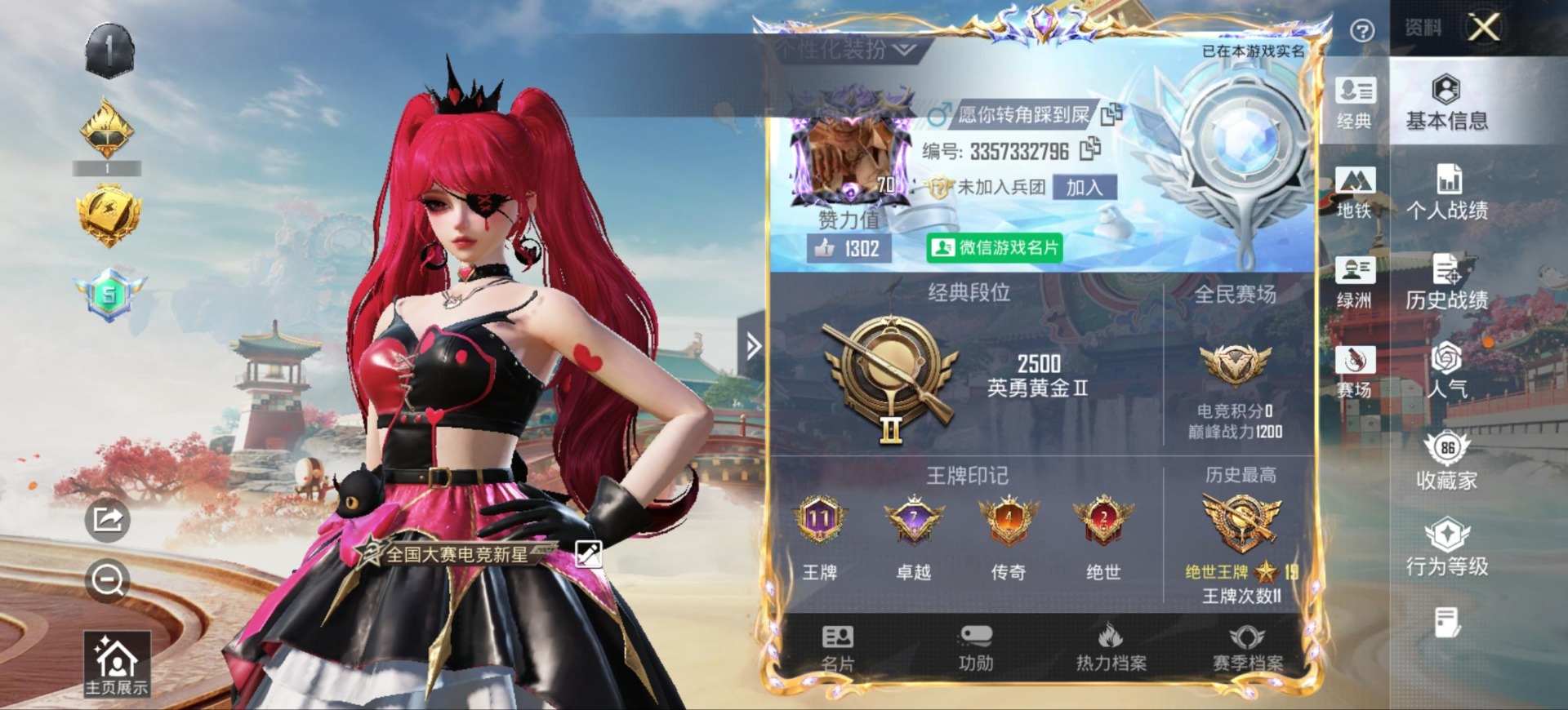 HPLX4161463和平精英账号详情图6