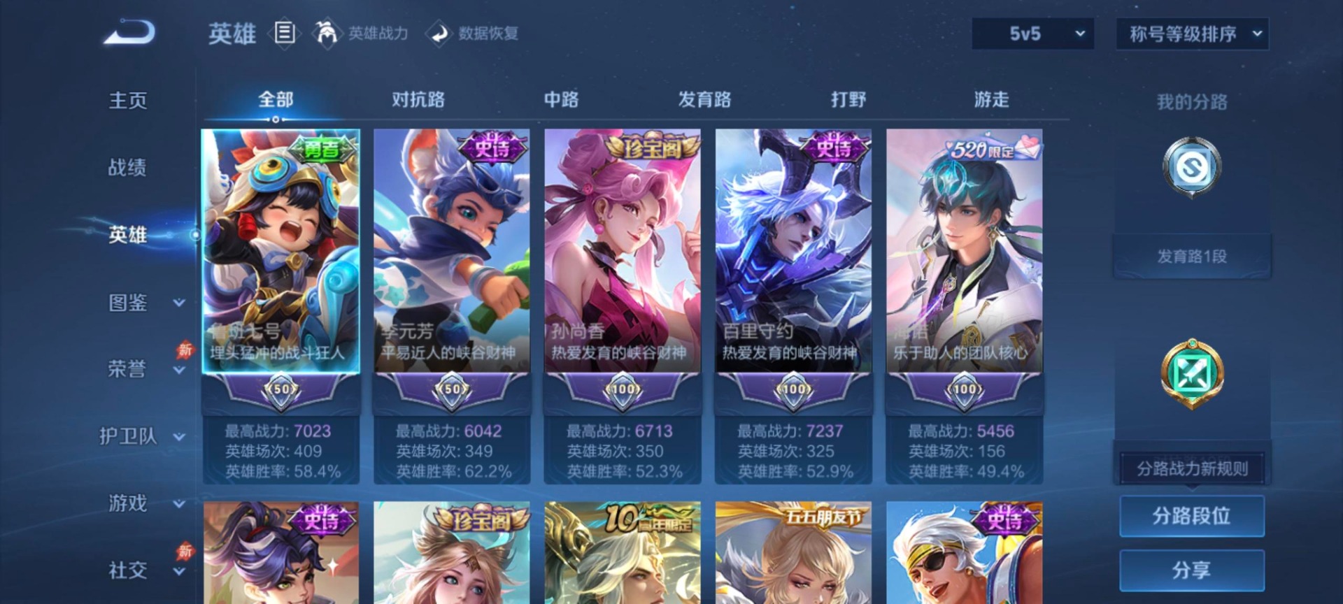 WZLX4285176王者荣耀账号详情图5