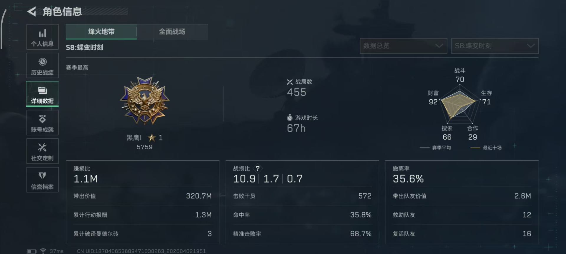 SJZQM489992三角洲行动账号详情图16 SJZQM489992三角洲行动账号详情图16