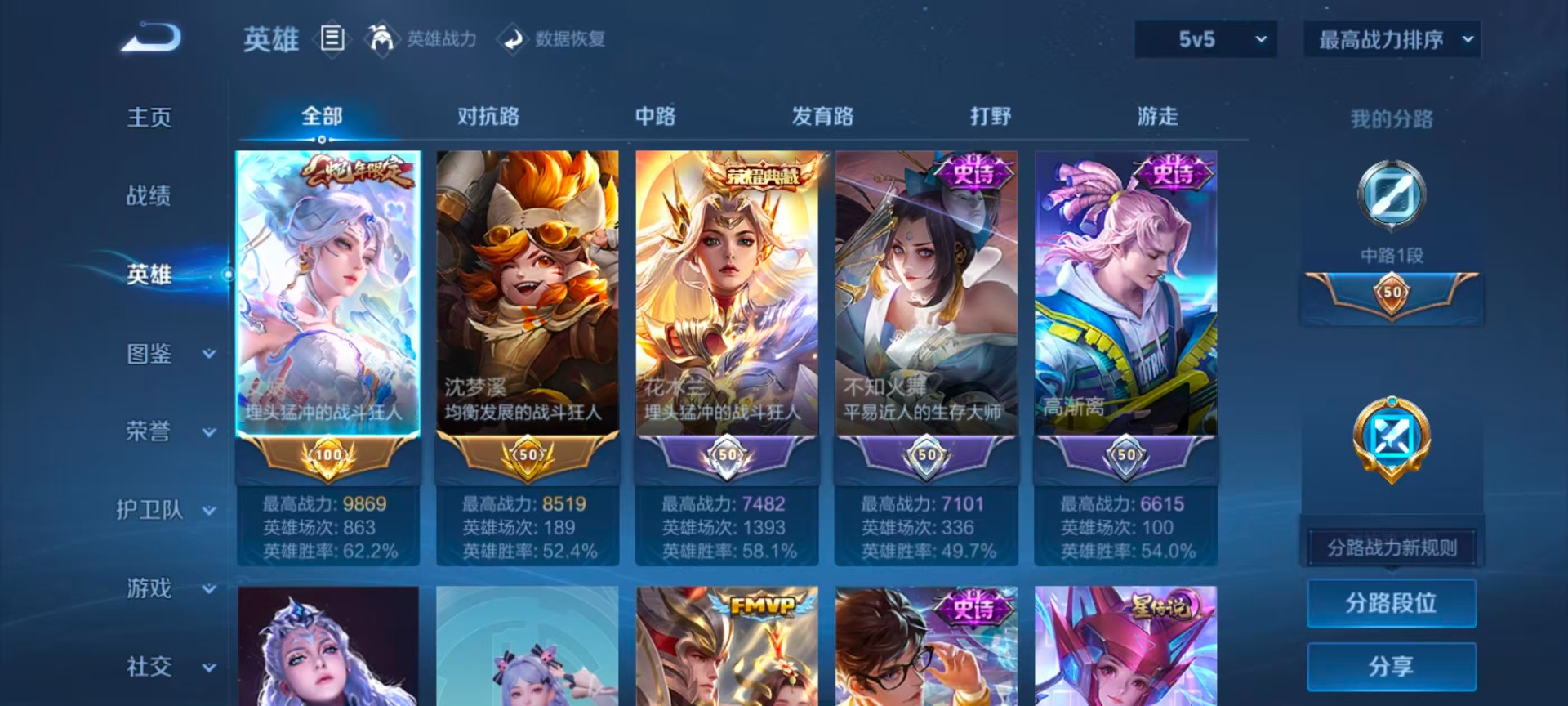 WZQM4306782王者荣耀账号详情图5