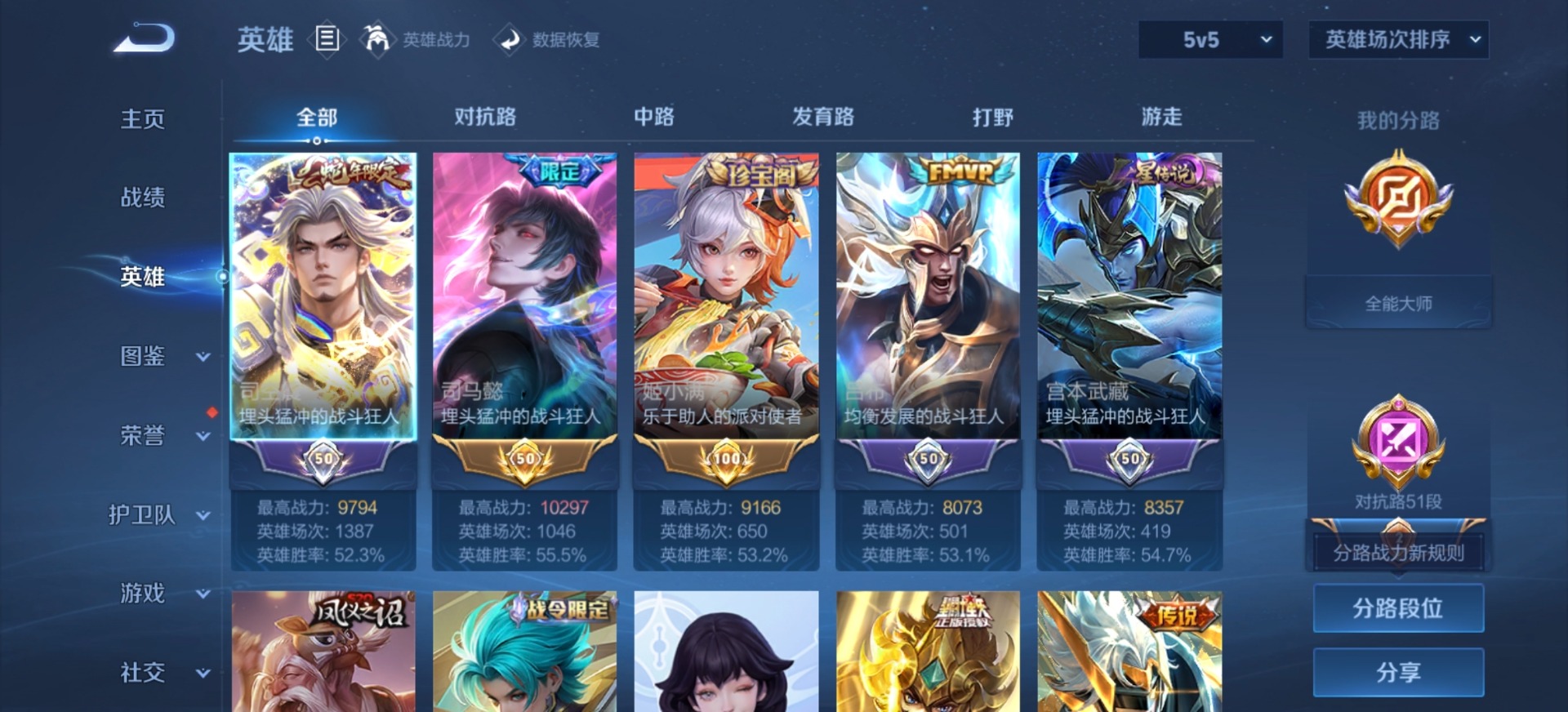 WZQM4310647王者荣耀账号详情图16