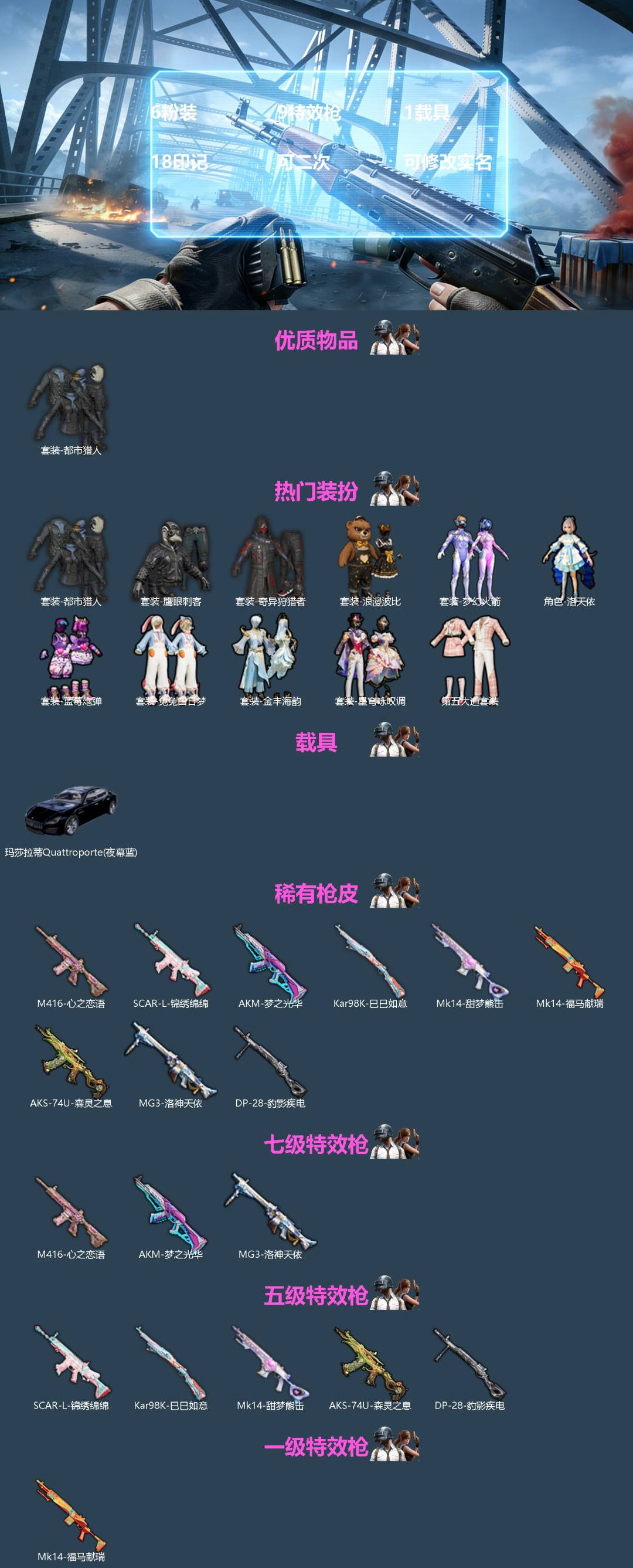 HPQM4162278和平精英账号详情图3