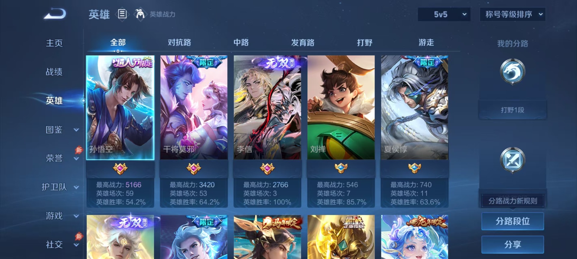 WZLX4321811王者荣耀账号详情图3