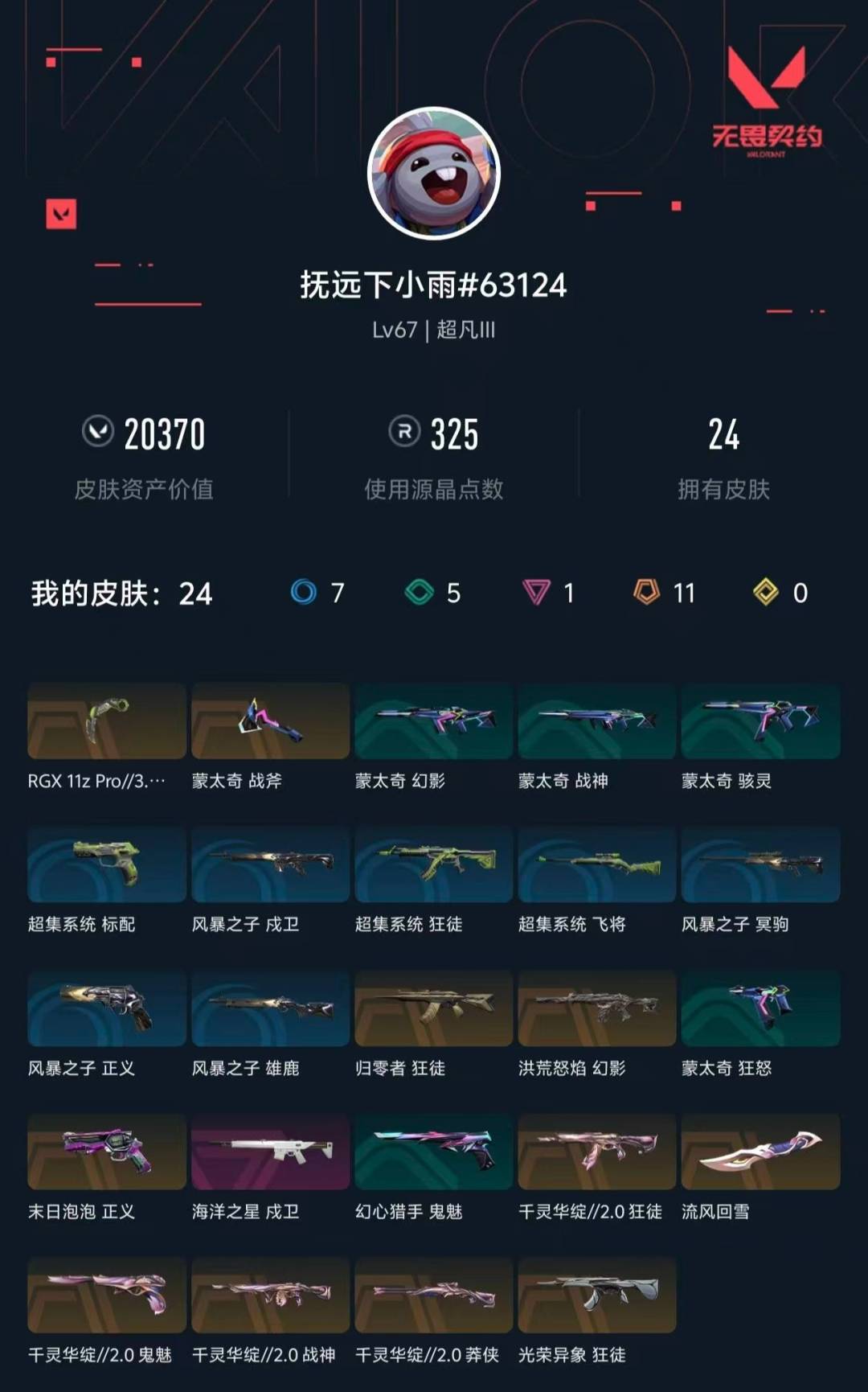 WWQLX434003无畏契约账号详情图4