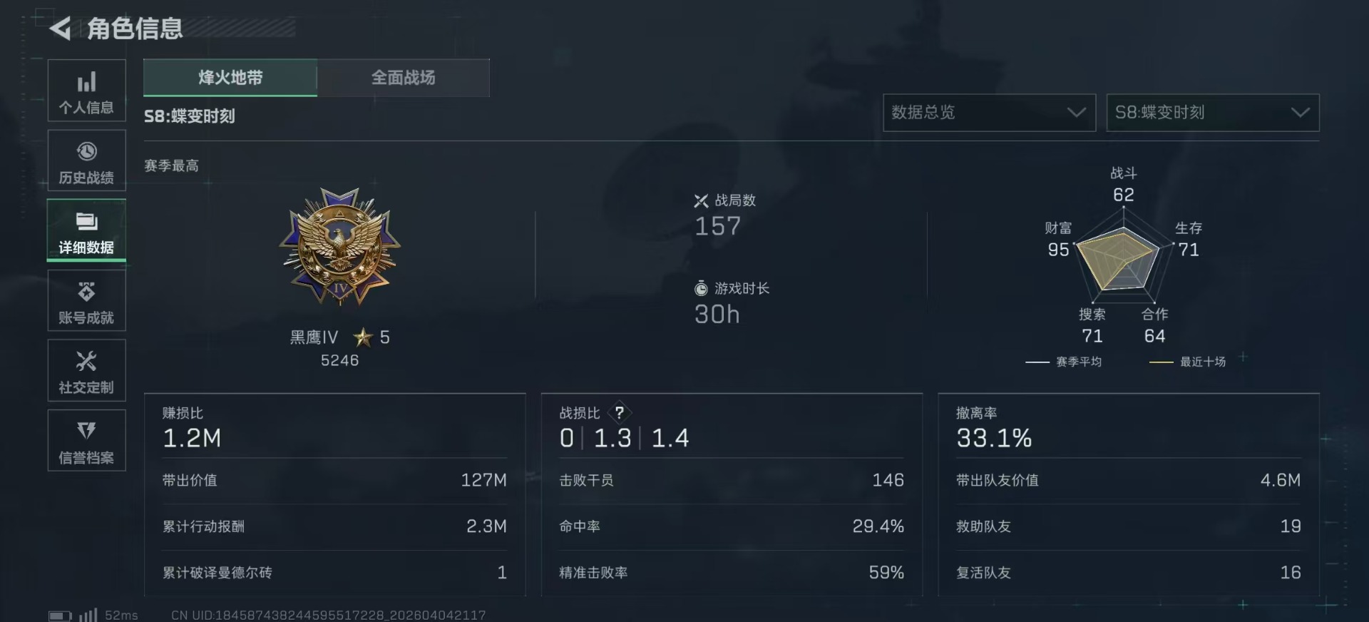 SJZQM4100111三角洲行动账号详情图5