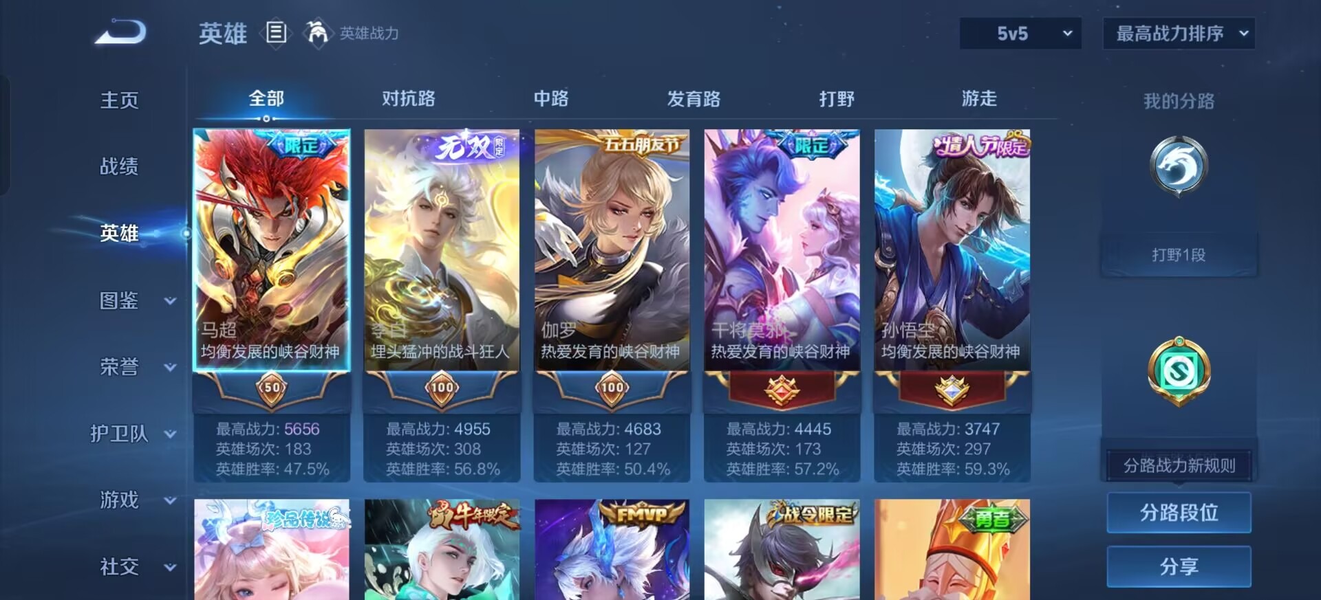 WZLX4290609王者荣耀账号详情图3