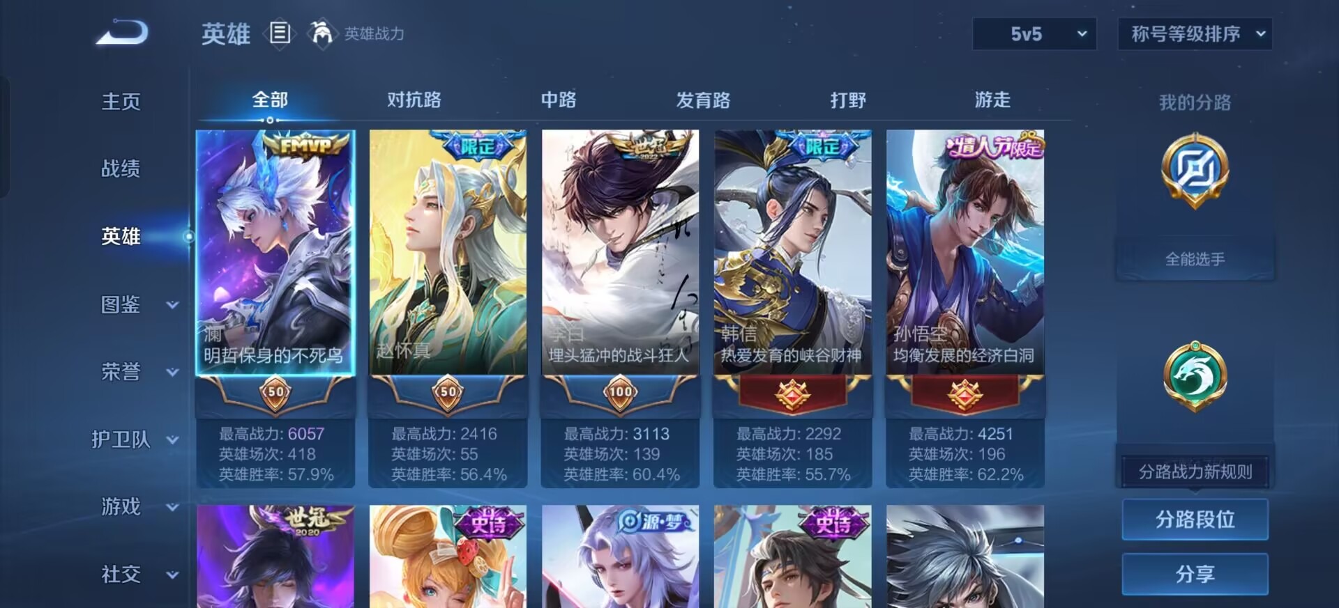 WZQM4290800王者荣耀账号详情图3