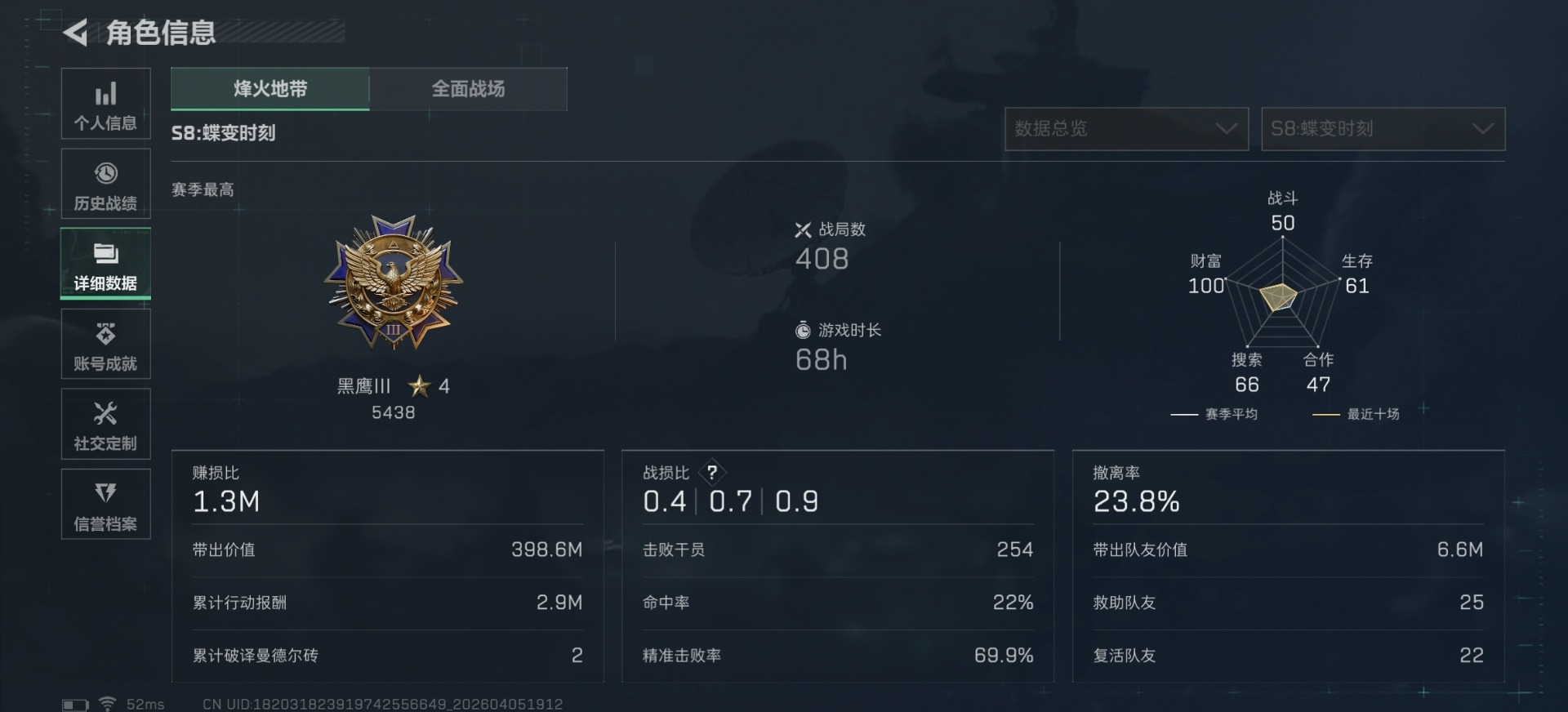 SJZQM499932三角洲行动账号详情图27