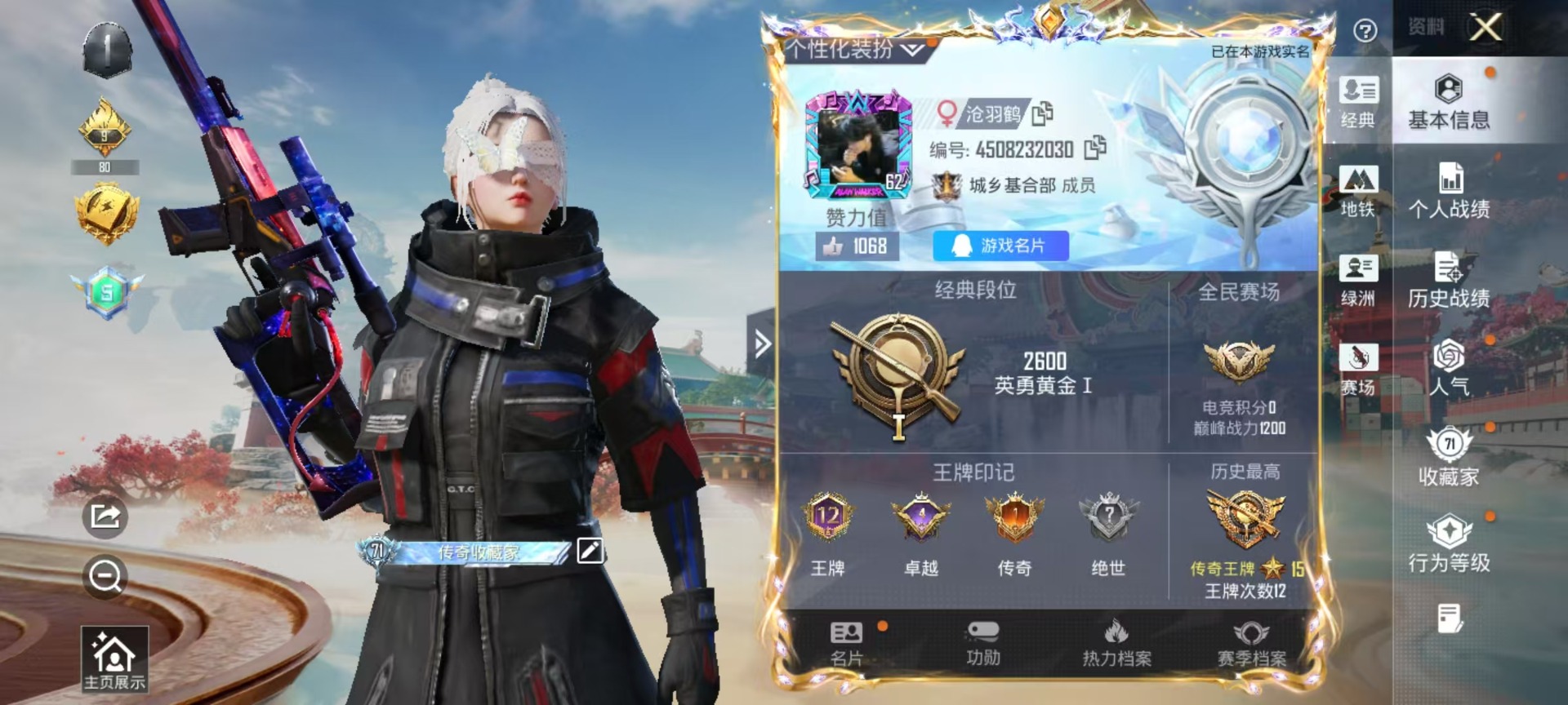 HPLX4165969和平精英账号详情图5