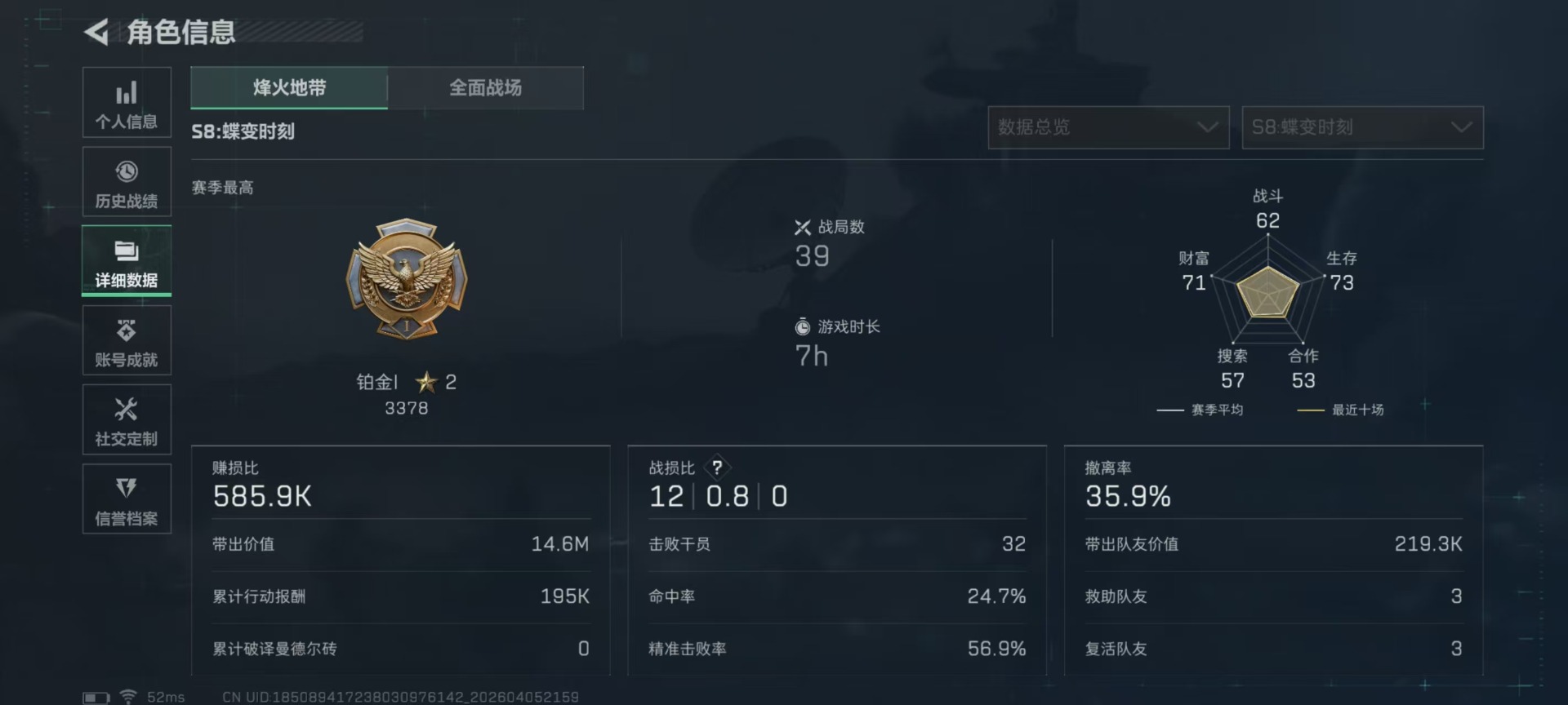 SJZQM4100057三角洲行动账号详情图37