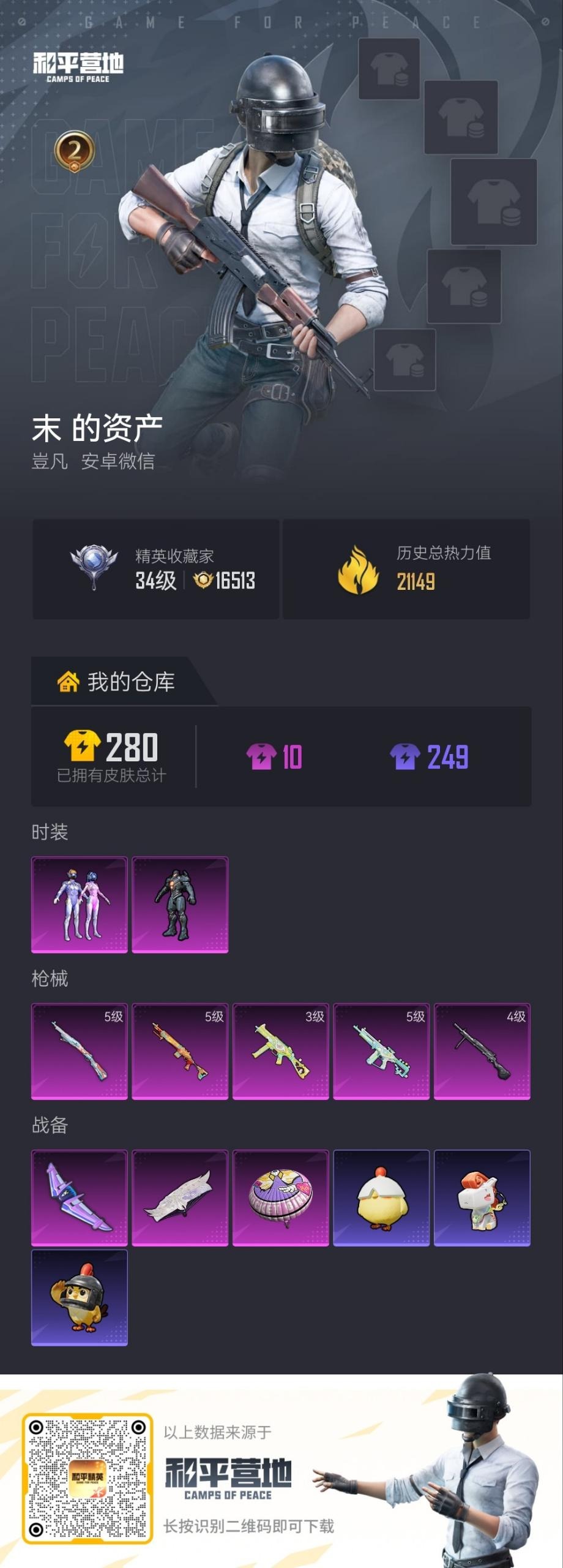 HPQM4165786和平精英账号详情图5