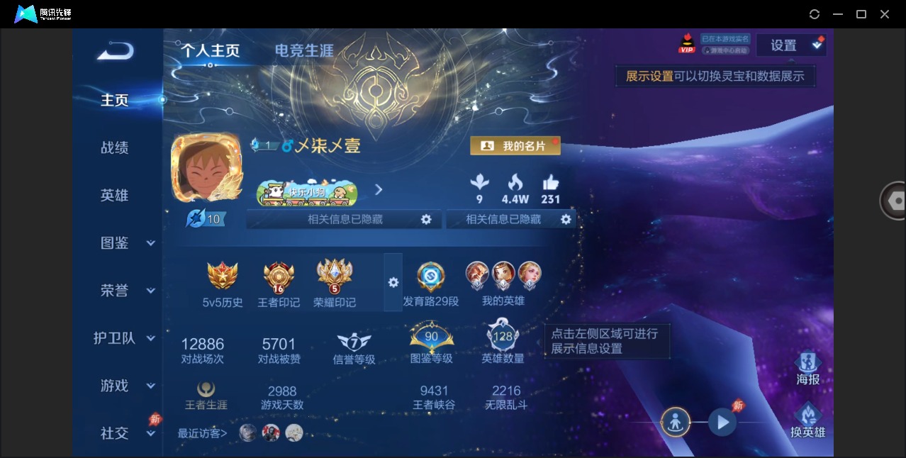 WZLX4328024王者荣耀账号详情图4
