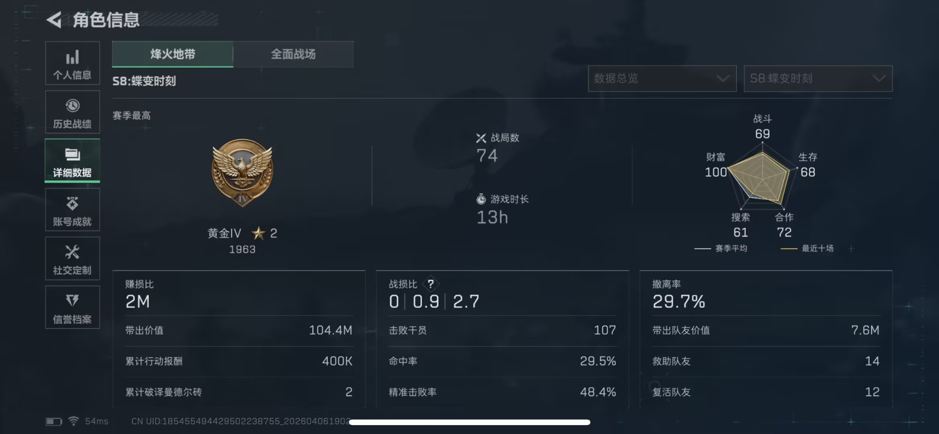 SJZQM495557三角洲行动账号详情图10 SJZQM495557三角洲行动账号详情图10