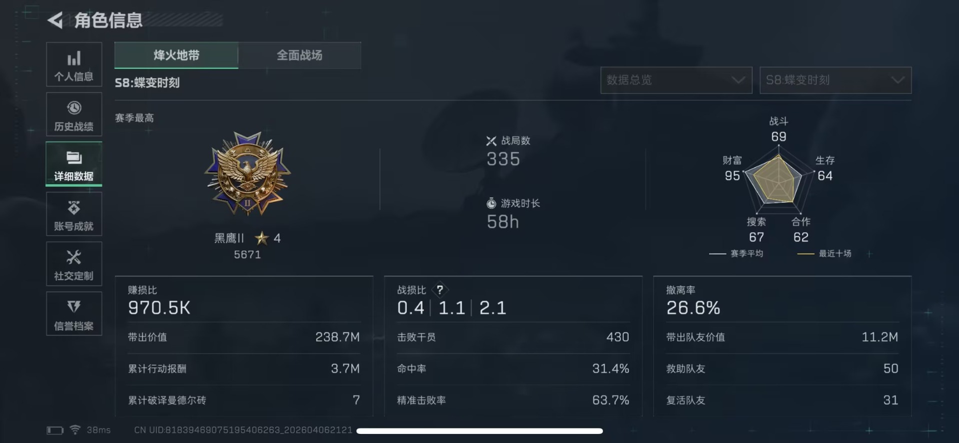 SJZQM495614三角洲行动账号详情图18