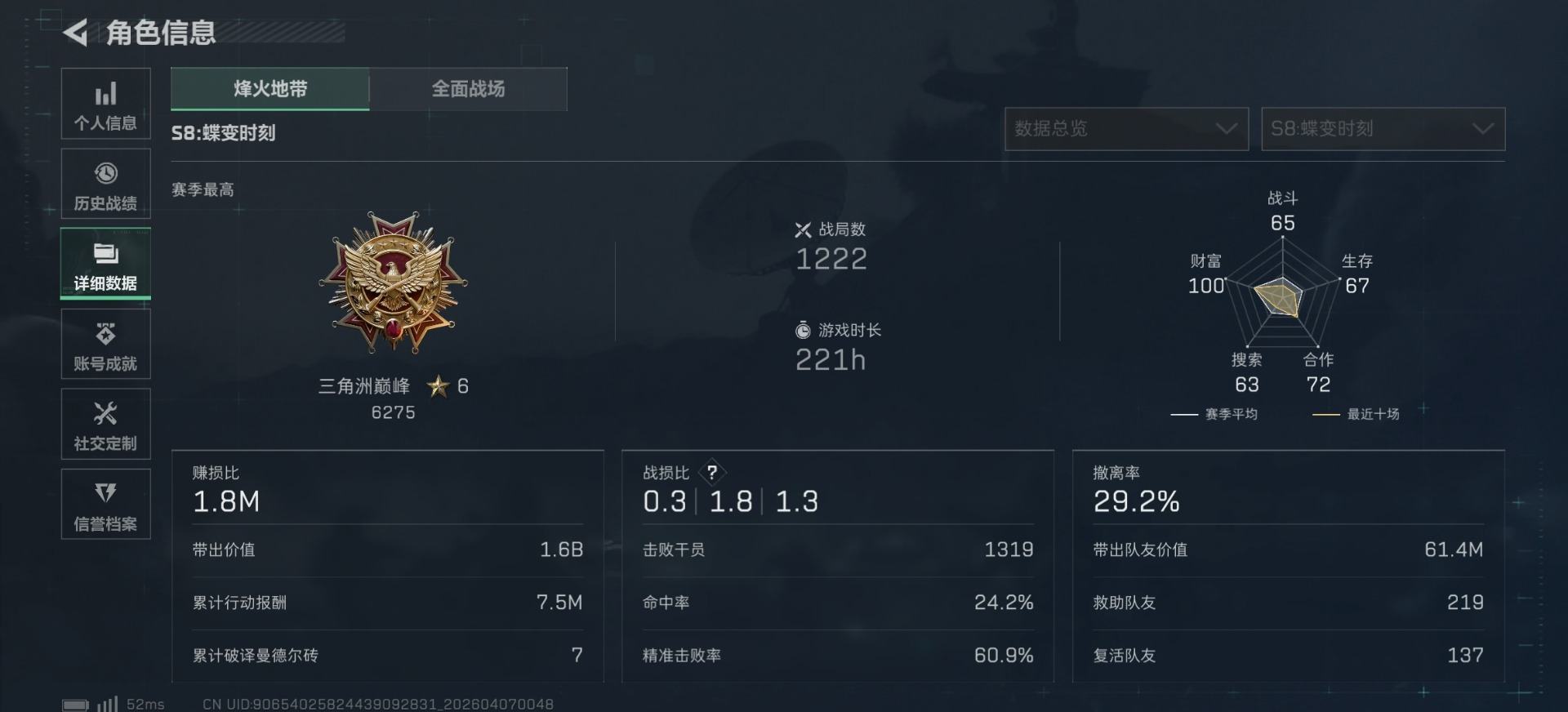 SJZQM4117459三角洲行动账号详情图22