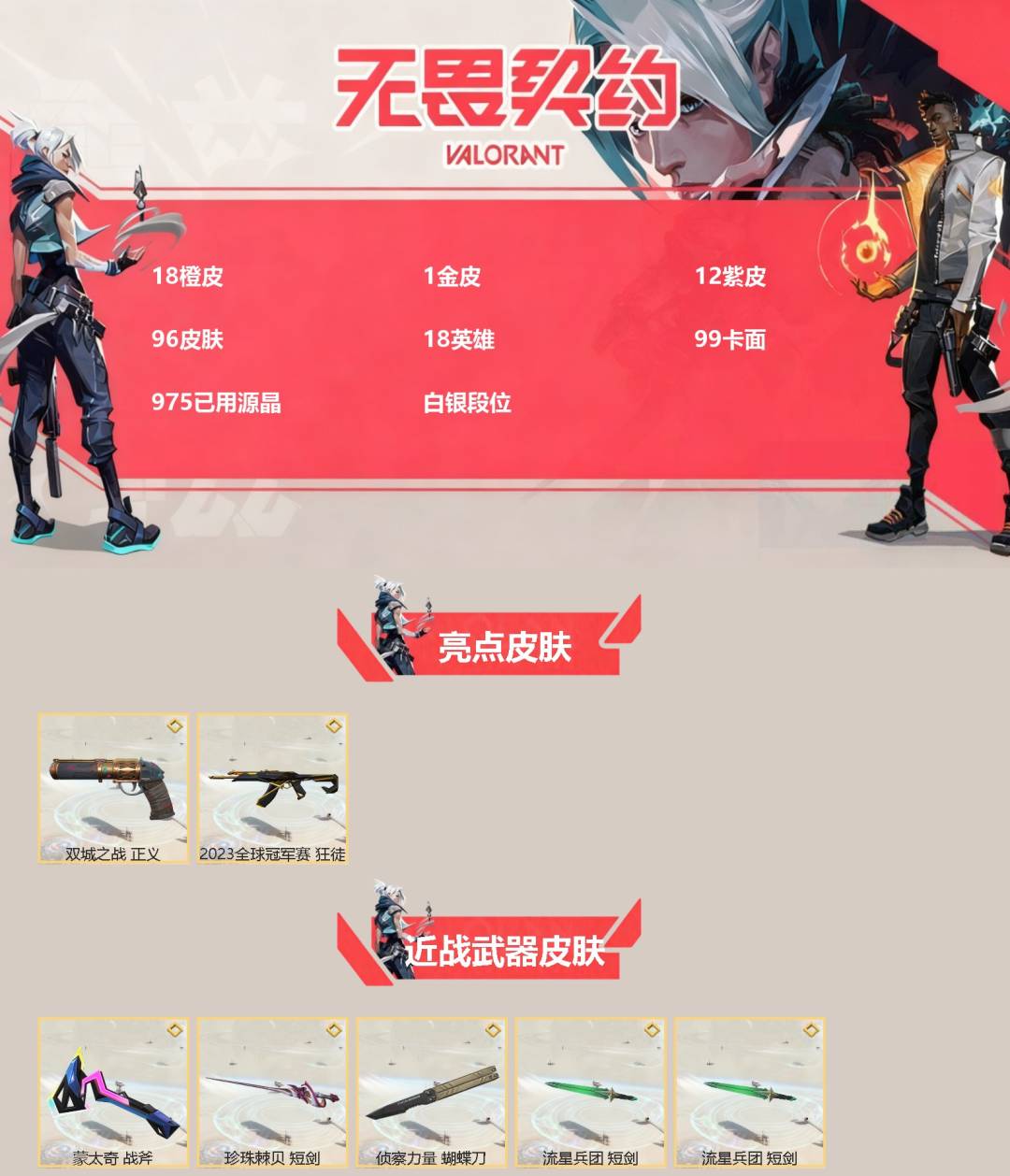 WWQQM430357无畏契约账号详情图3 WWQQM430357无畏契约账号详情图3