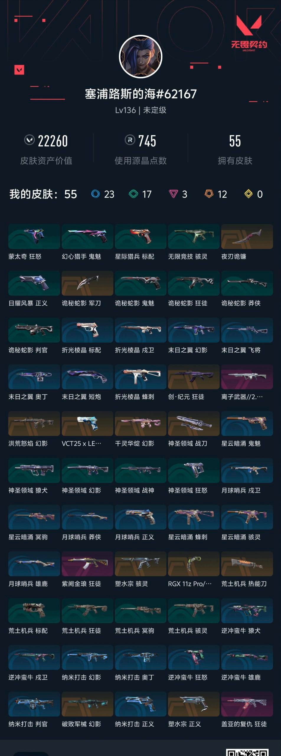 WWQLX430599无畏契约账号详情图6