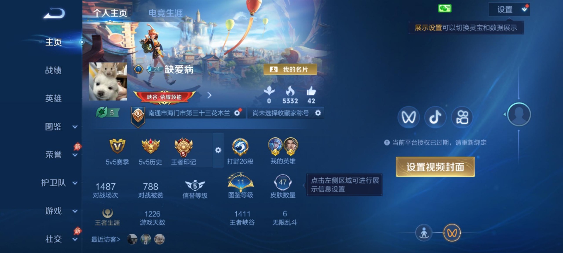 WZLX4329653王者荣耀账号详情图5