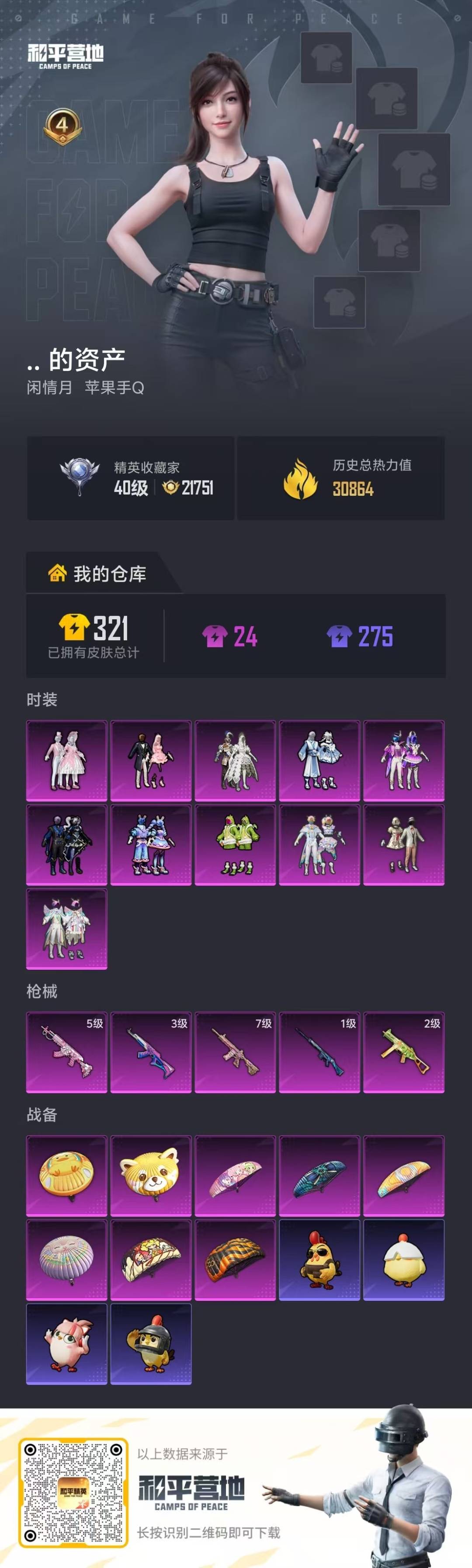 HPLX4171266和平精英账号详情图4