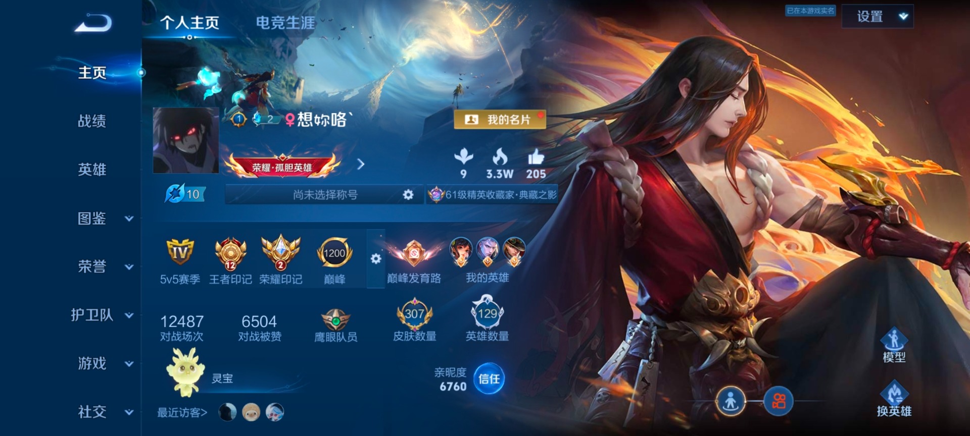 WZLX4330813王者荣耀账号详情图3