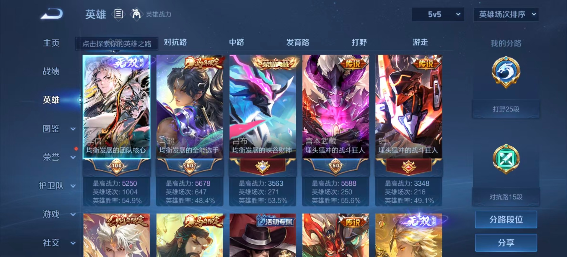 WZLX4301576王者荣耀账号详情图4