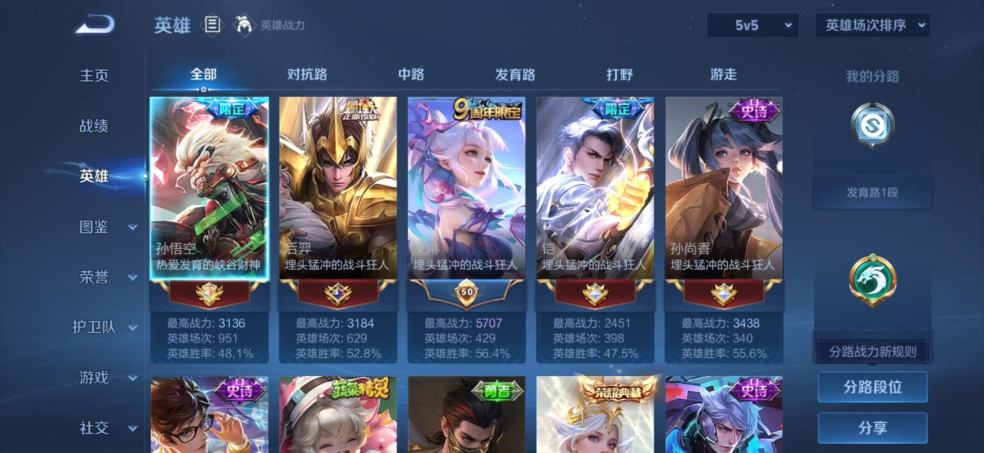 WZLX4303890王者荣耀账号详情图20