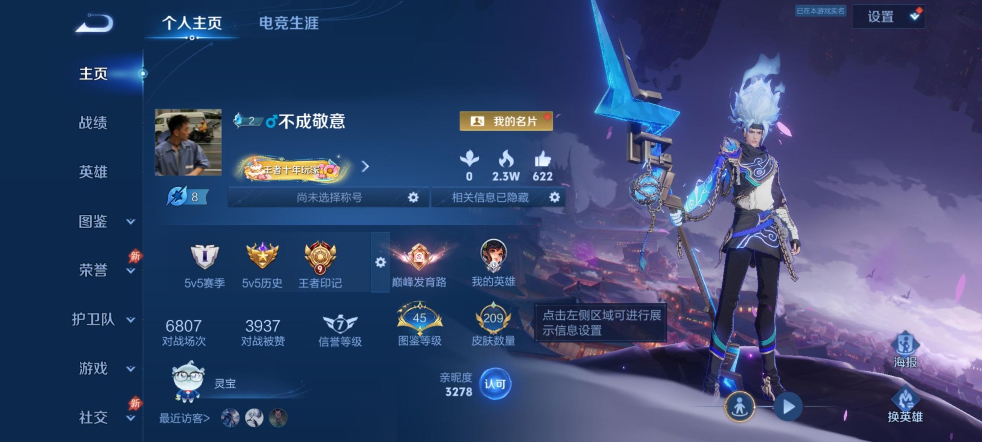 WZQM4305243王者荣耀账号详情图5