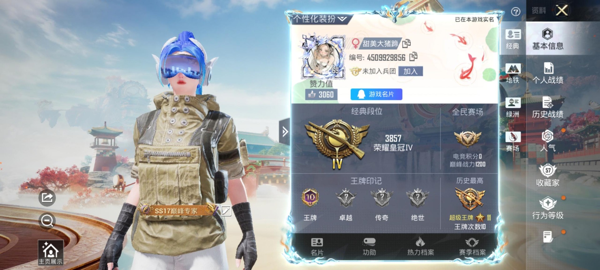 HPQM4174250和平精英账号详情图9